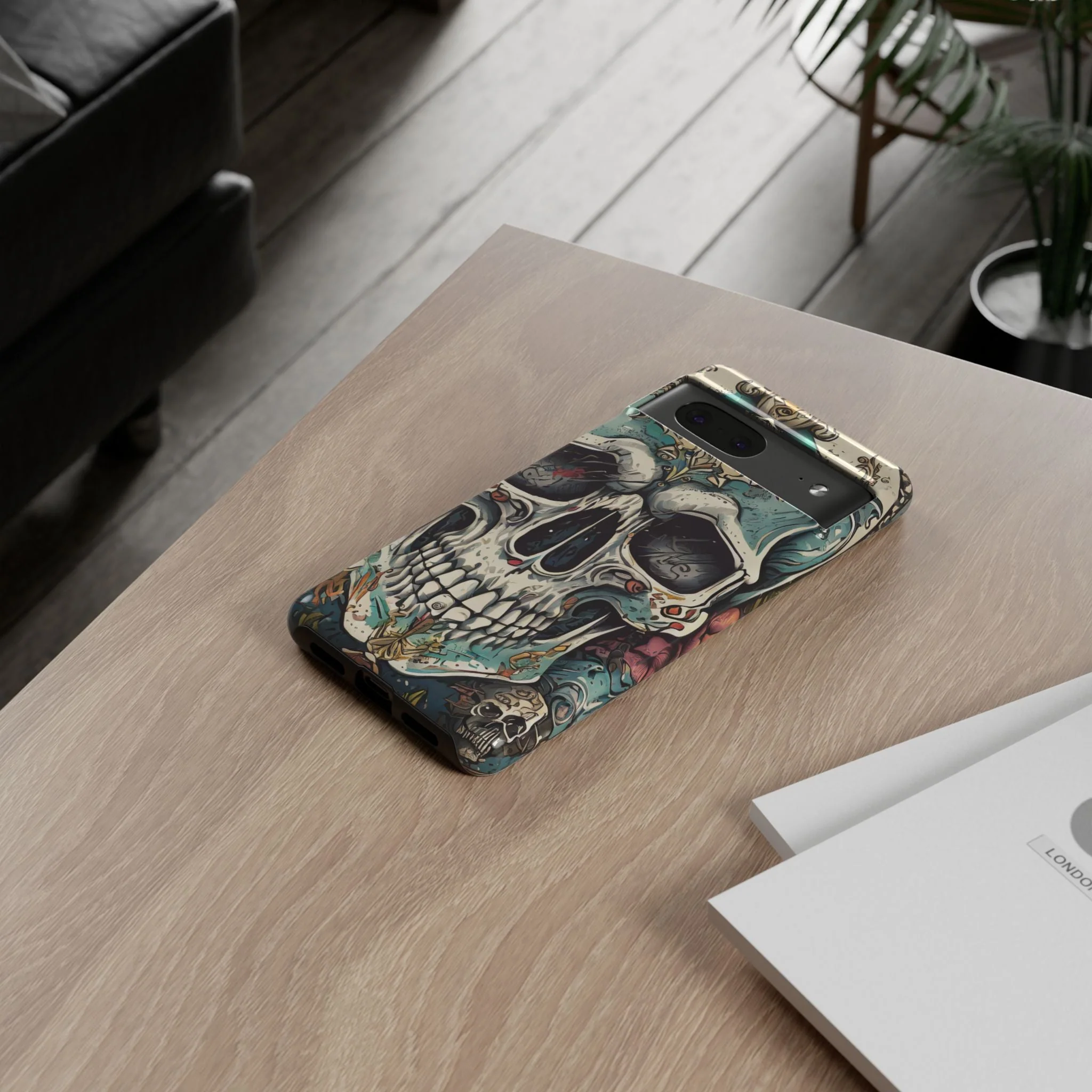 Abstract Skull Tough Phone Case - Image 93