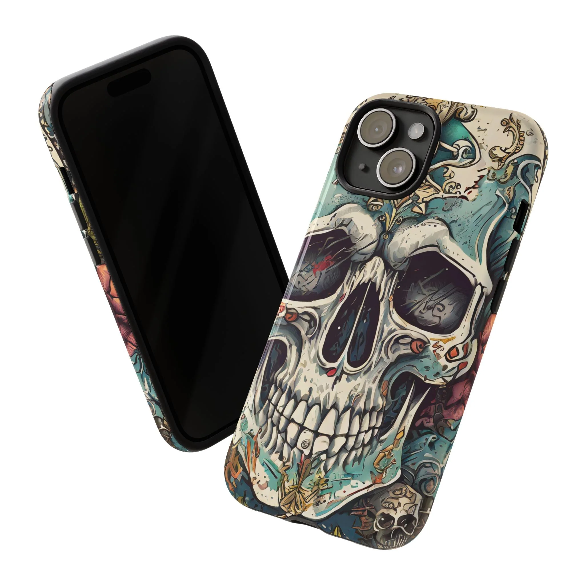 Abstract Skull Tough Phone Case - Image 97