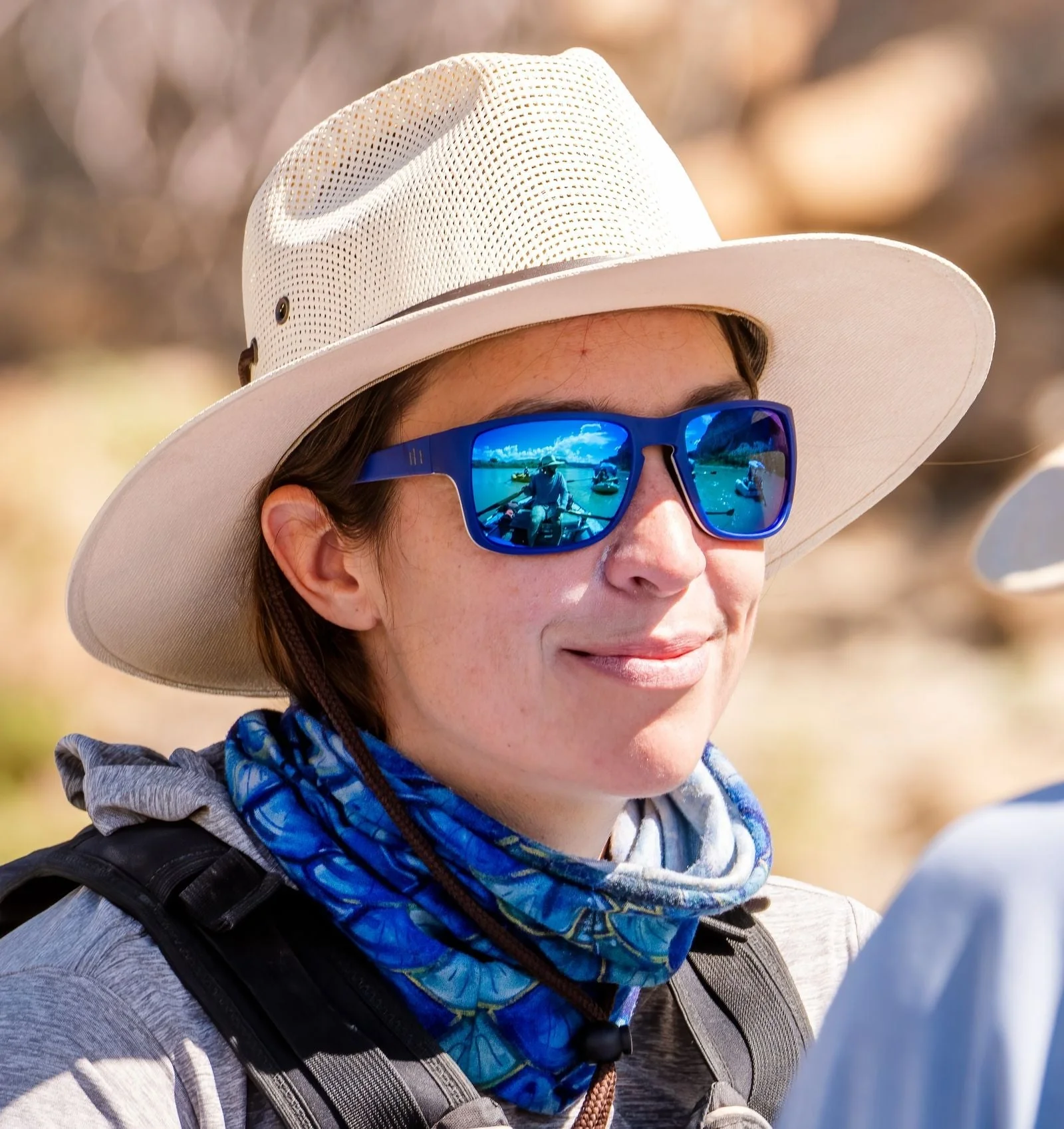 Acadia | Matte Blue | Polarized Blue Flash Lens - Image 4