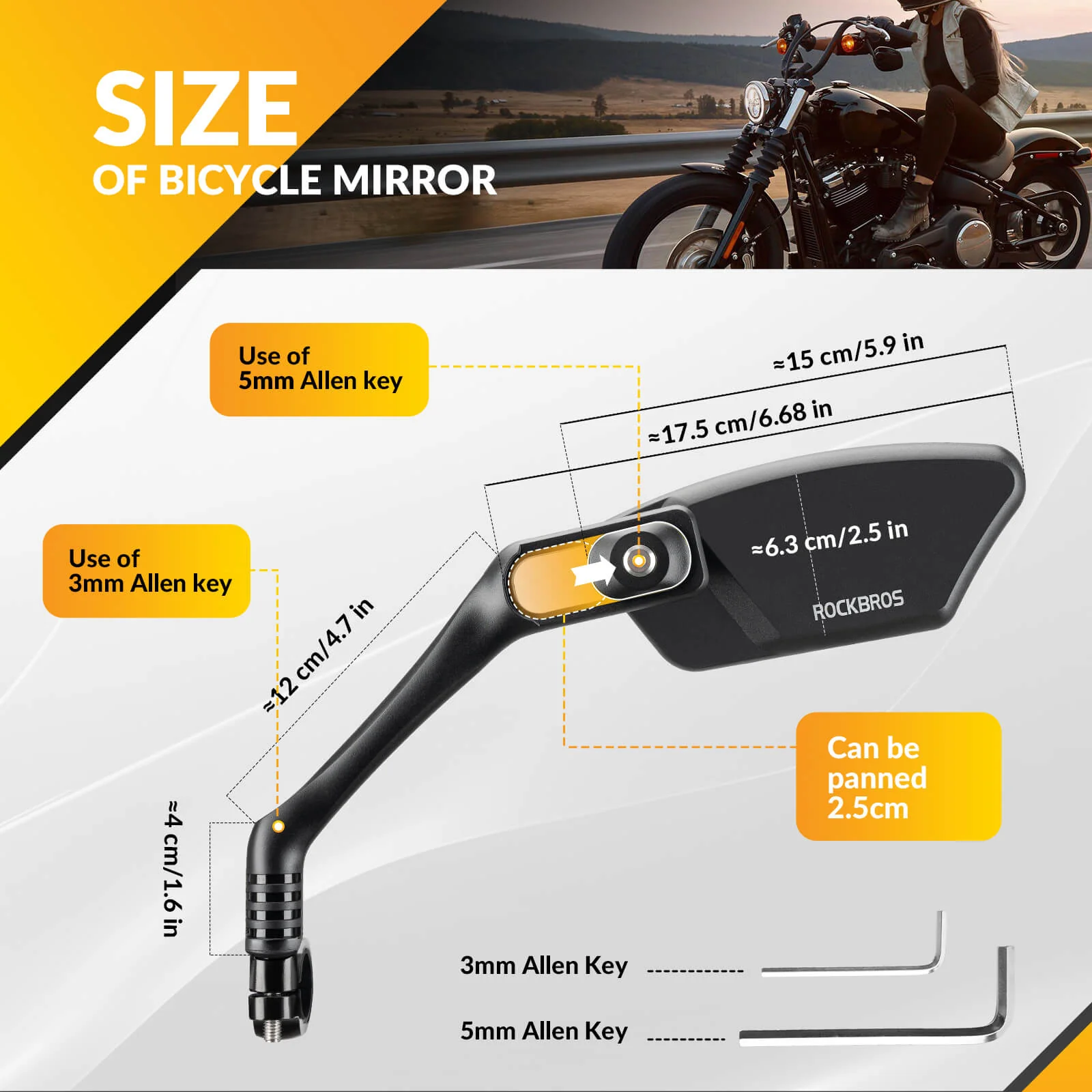 Adjustable Bike Handlebar Mirror - Image 8