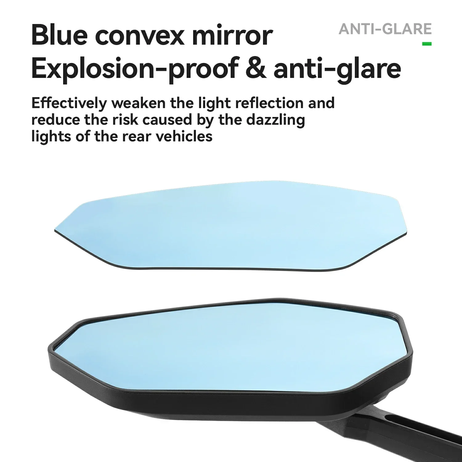 Adjustable Handlebar Bike Rearview Mirror Mirror with Anti-Glare Glass - Image 5