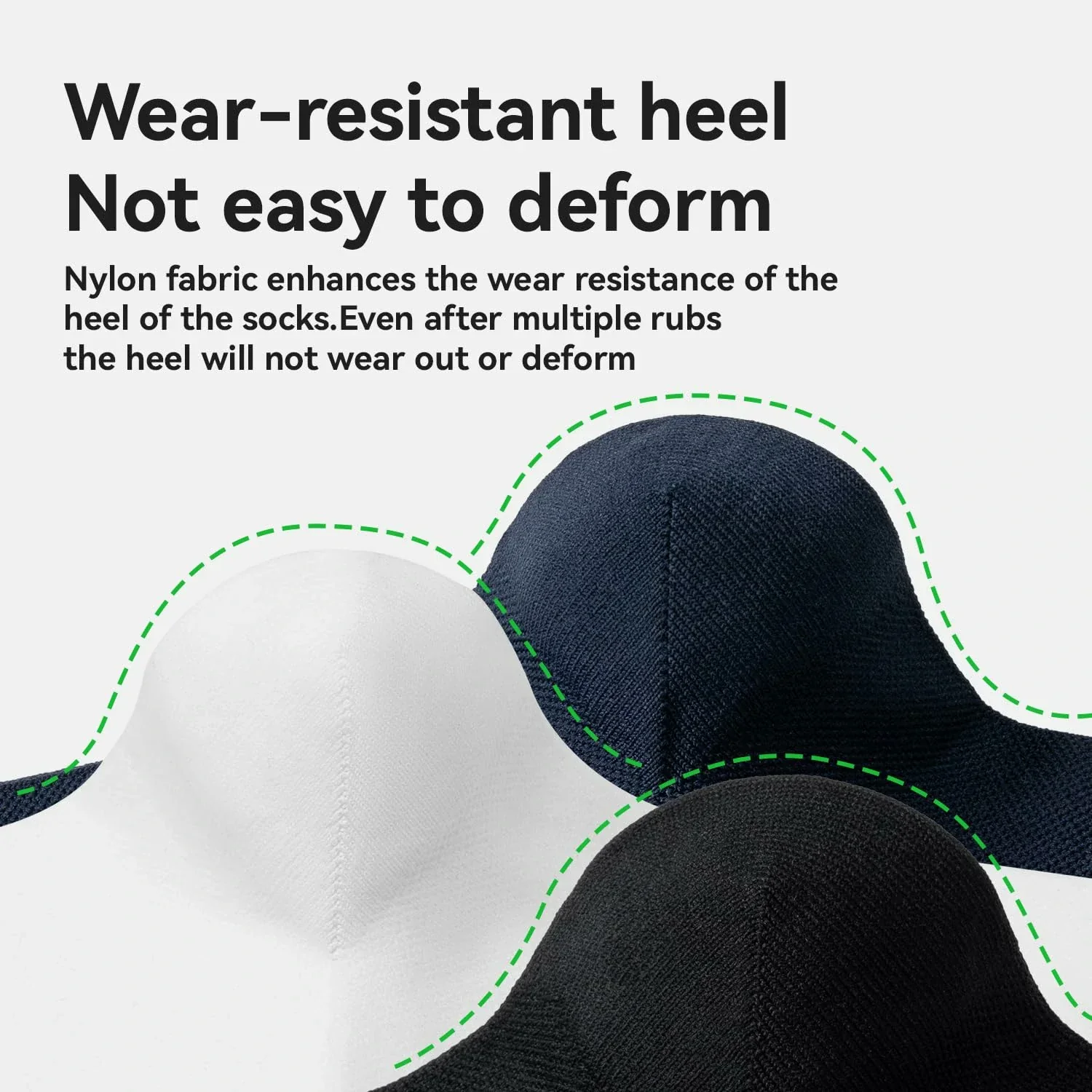 Aerodynamic Cycling Socks with Wear-resistant Hee Wicking Athletic Crew - Image 9
