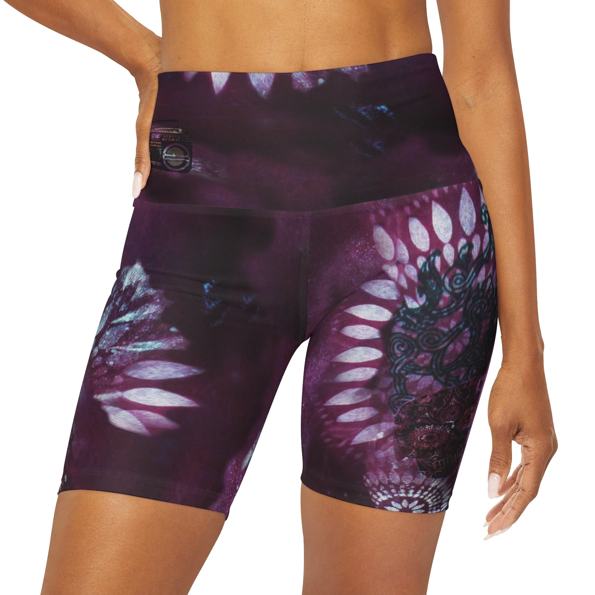 After Hours High Waisted Yoga Shorts - Image 3