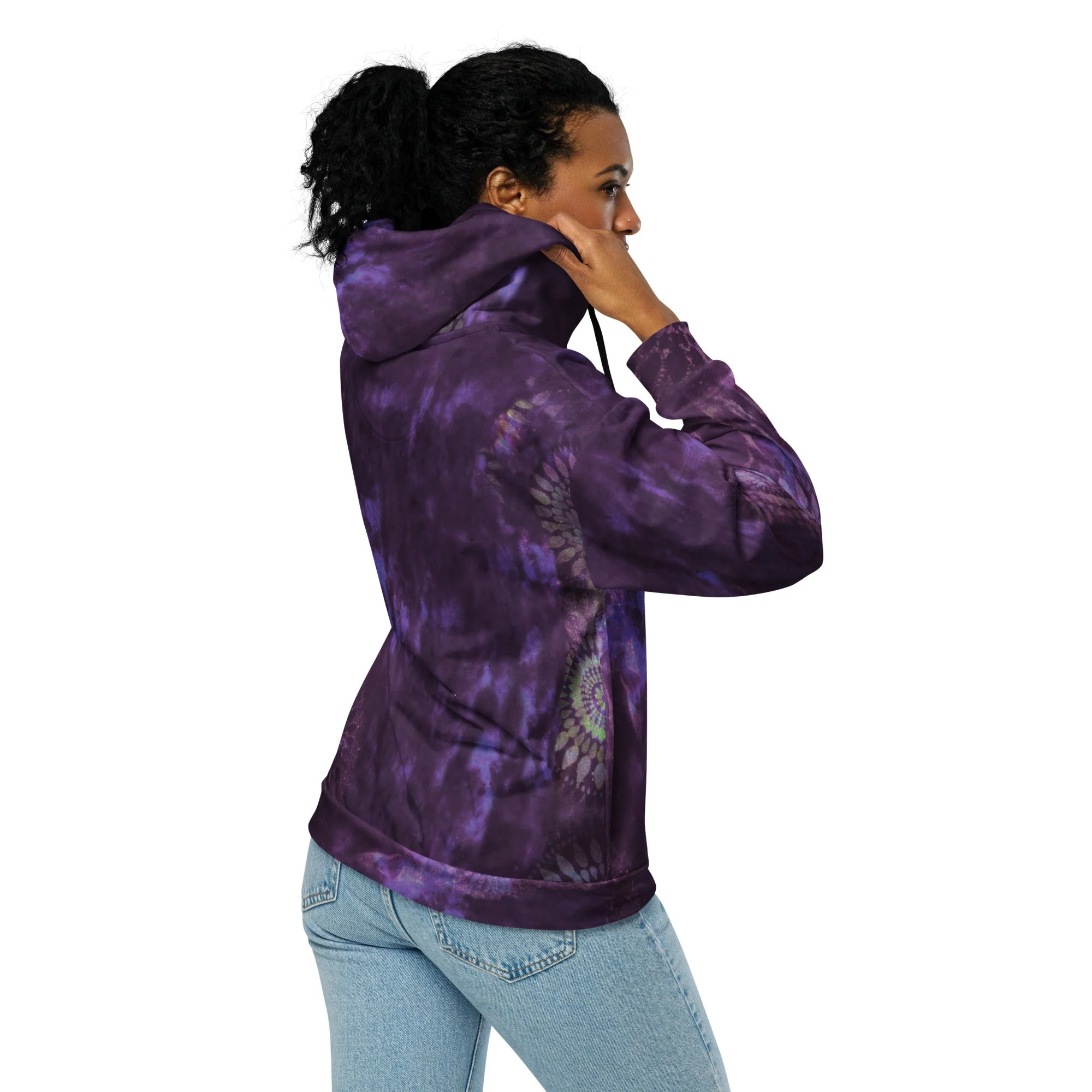 After Hours Plum Unisex Zip Hoodie - Image 14