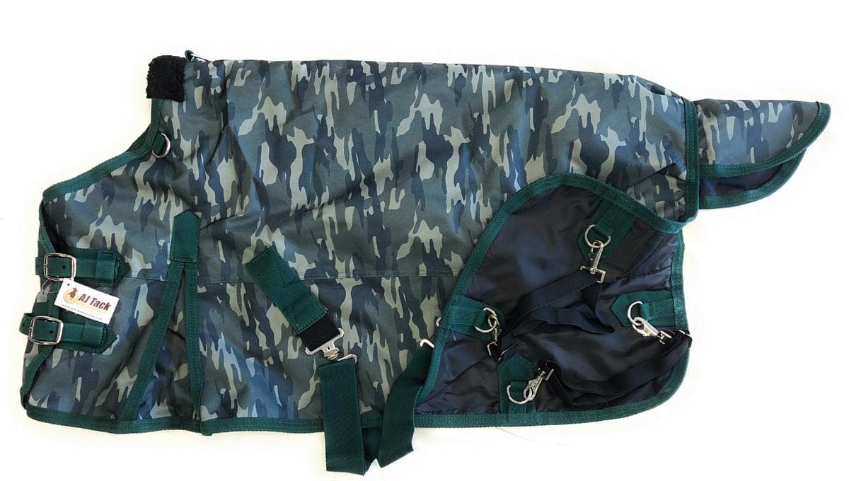 AJ Tack 1200D Waterproof Miniature Horse Turnout Blanket - Camouflage - Image 3