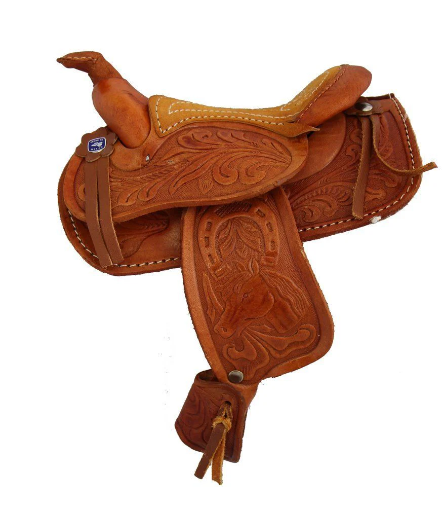 AJ Tack 5" Seat Decorative Western Saddle - Image 4
