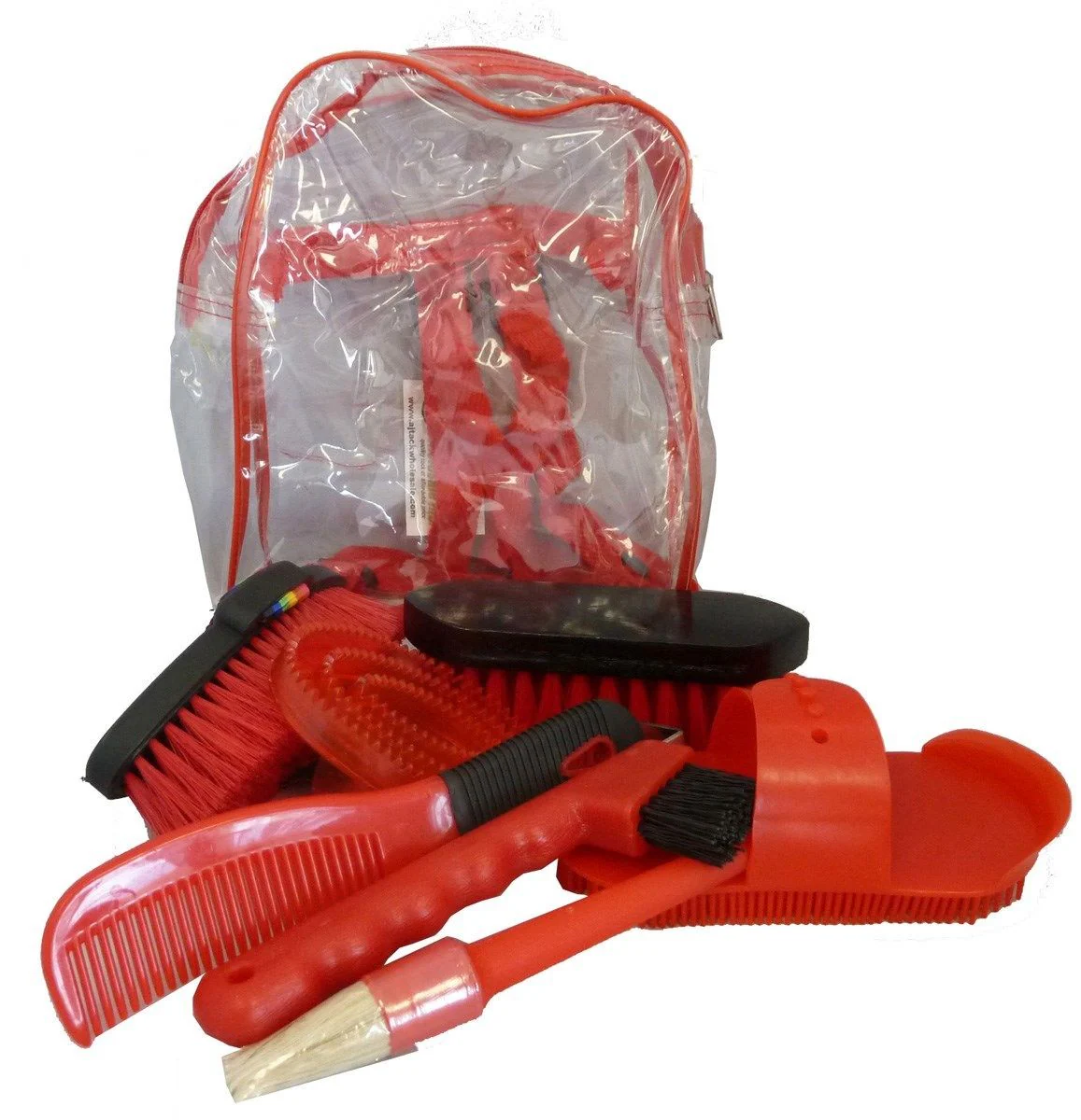 AJ Tack 8 Piece Kids Horse Grooming Kit - Image 3