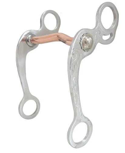 AJ Tack Copper Low Port Grazing Bit - Image 4