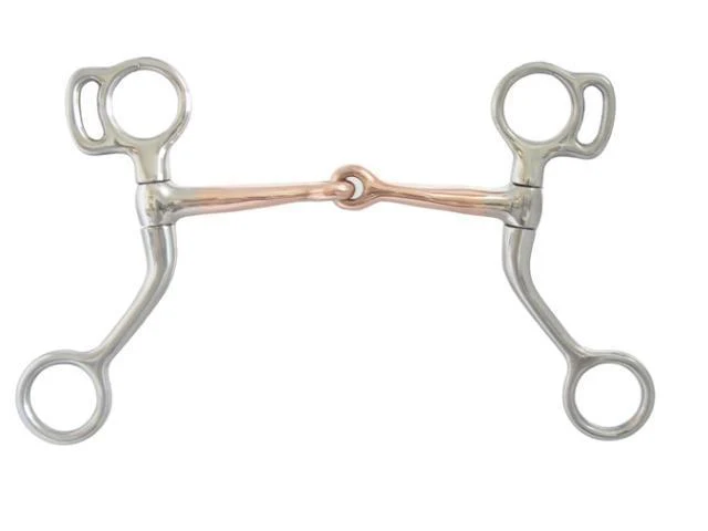 AJ Tack Copper Mouth Tom Thumb Miniature Horse Bit - Image 2