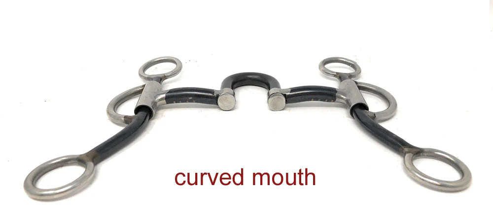AJ Tack Double Rein Correction Short Shank Bit - Image 3