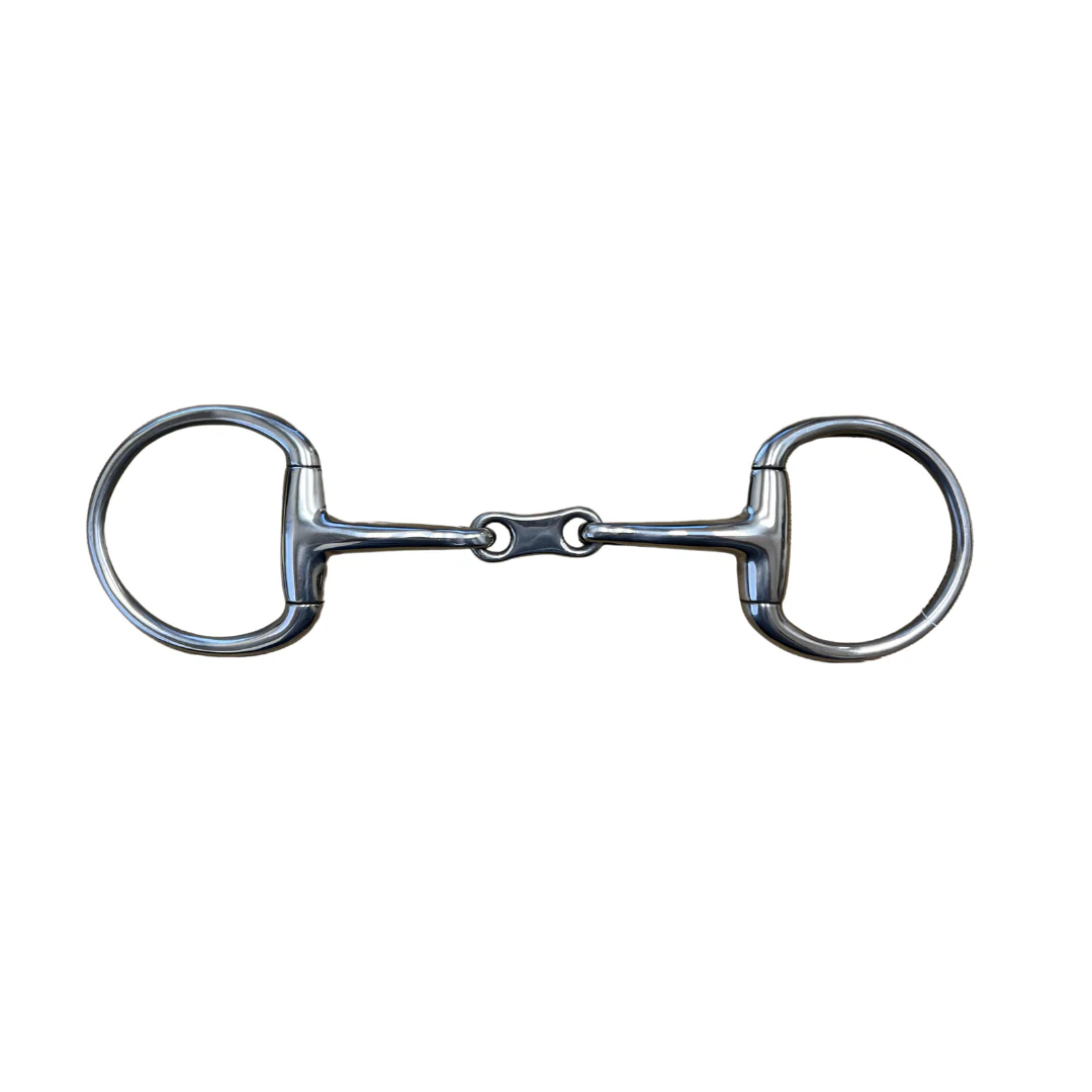 AJ Tack French Link Curved Eggbutt Snaffle Bit - Image 2
