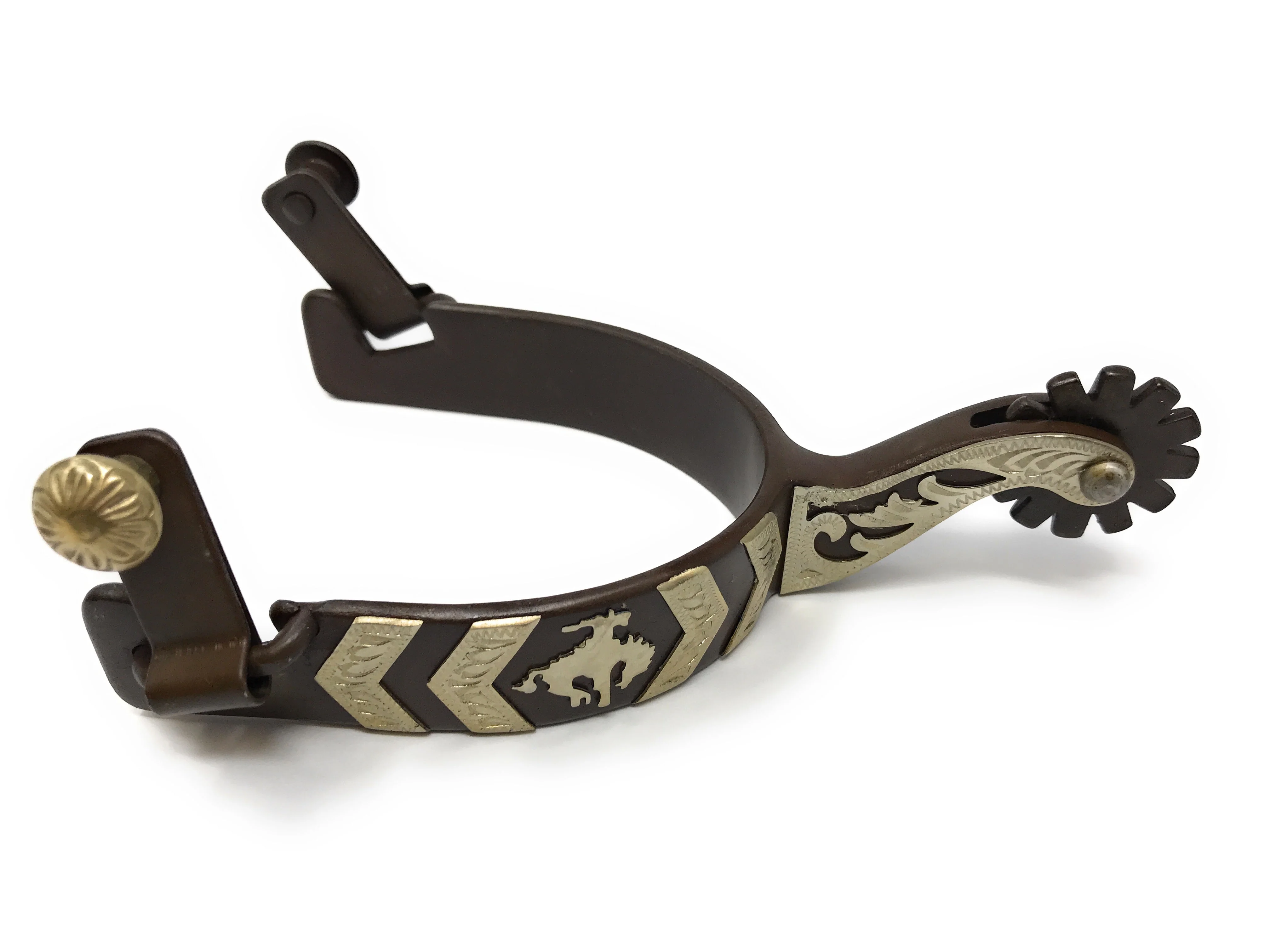 AJ Tack Men's Bronc Rider Spurs - Image 3