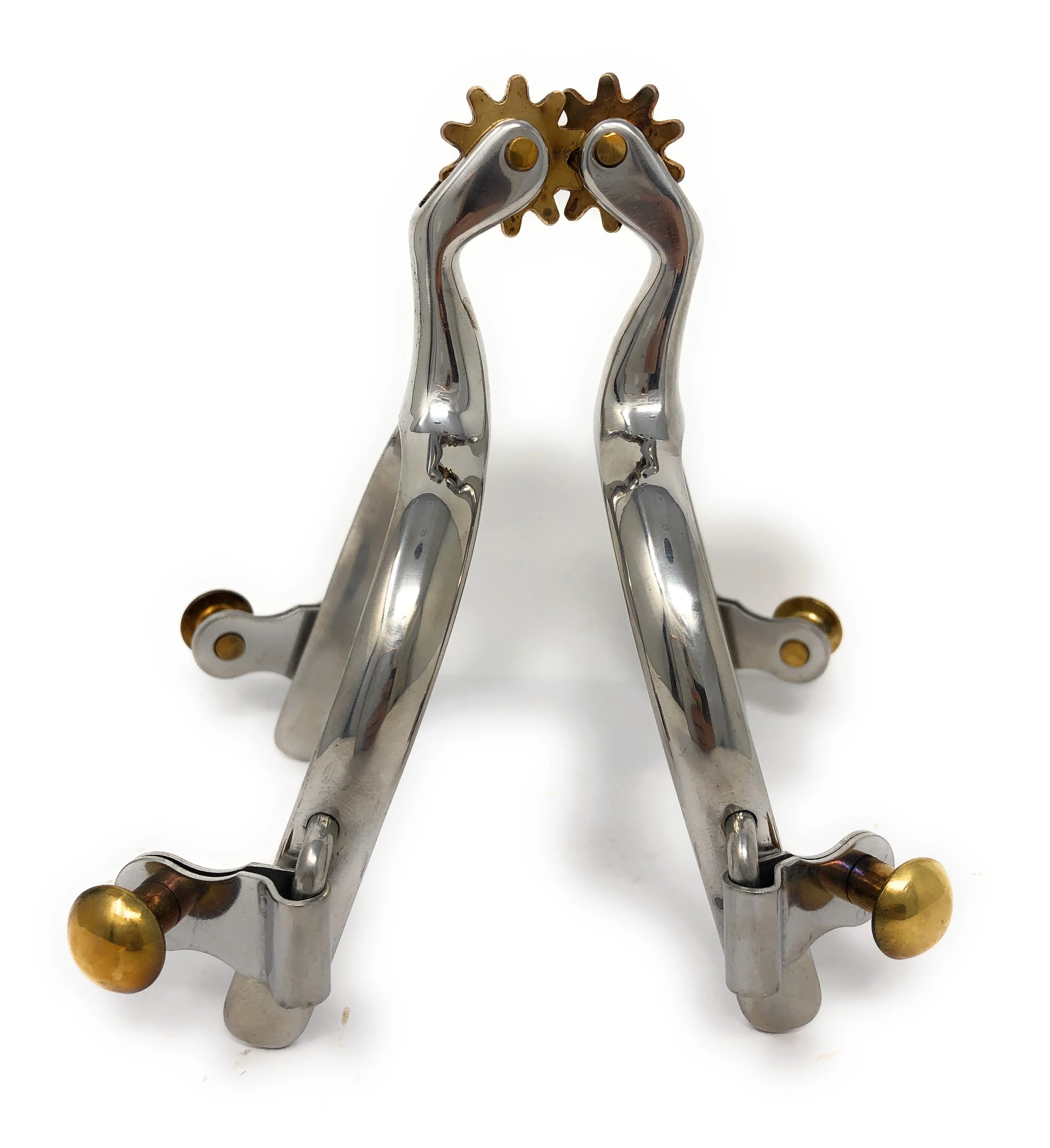 AJ Tack Men's Plain Band Roping Spurs - Image 2