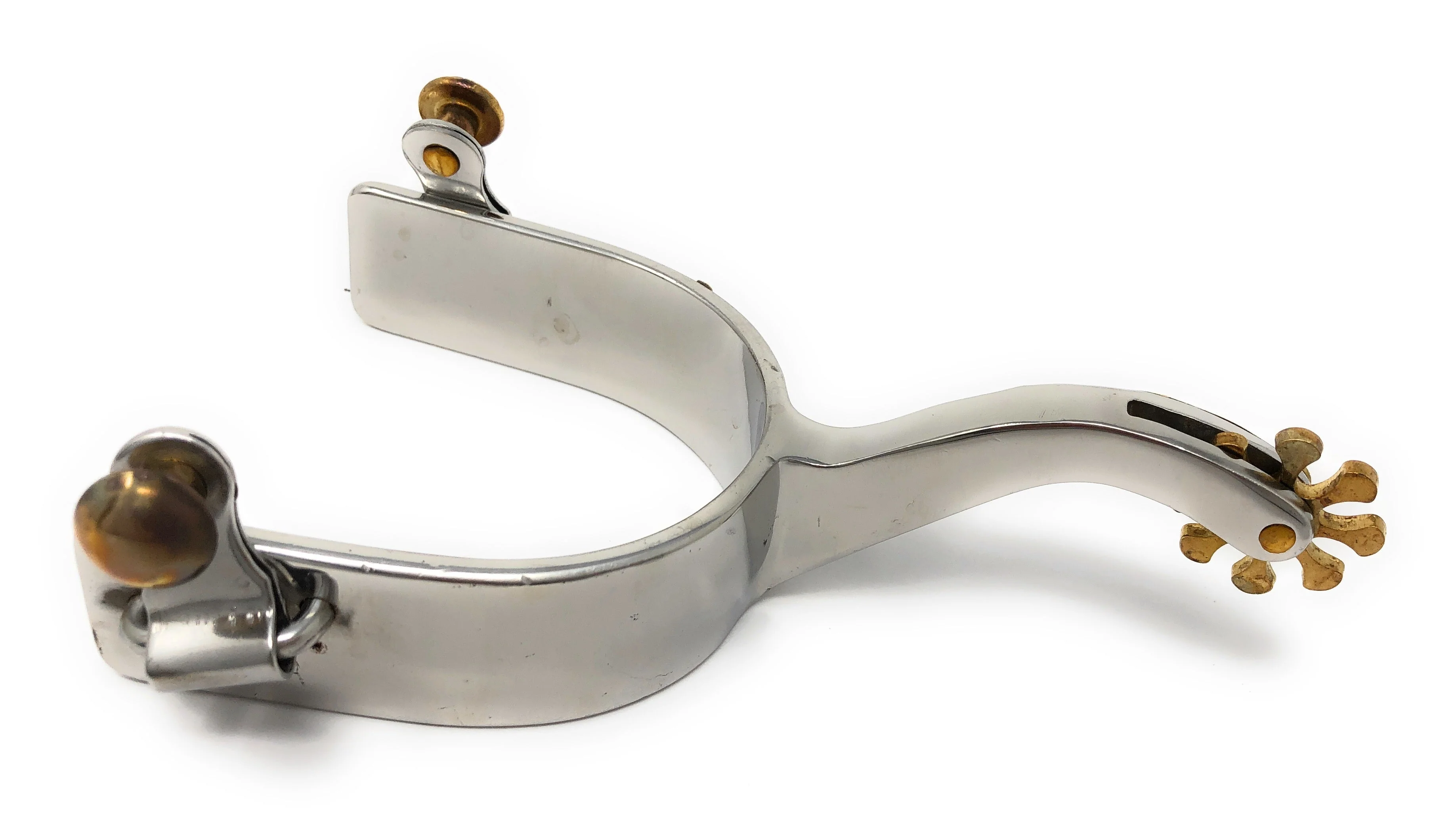 AJ Tack Men's Stainless Steel Offset Southwest Spurs - Image 5