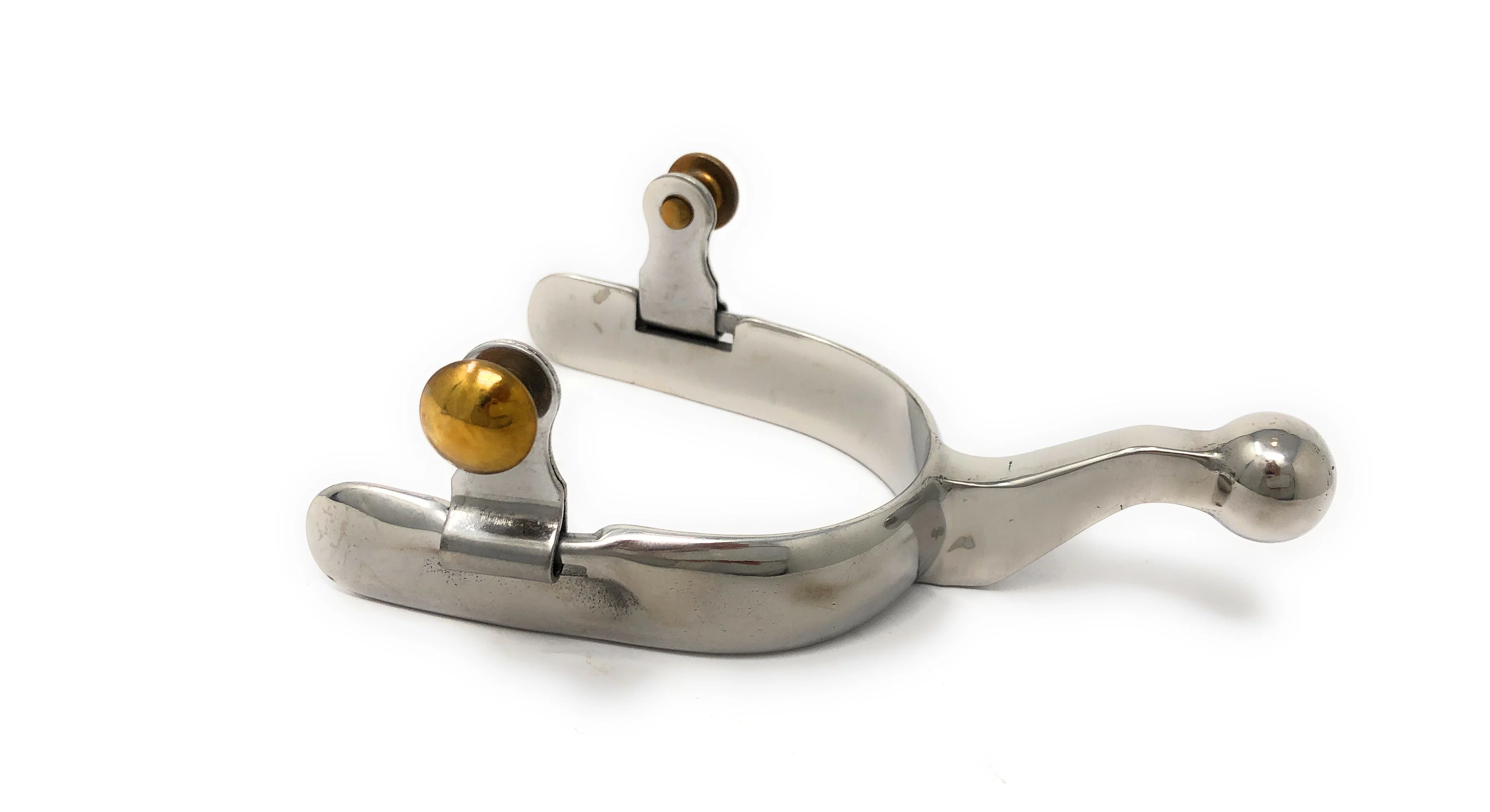 AJ Tack Stainless Steel Spur with Ball End - Image 2