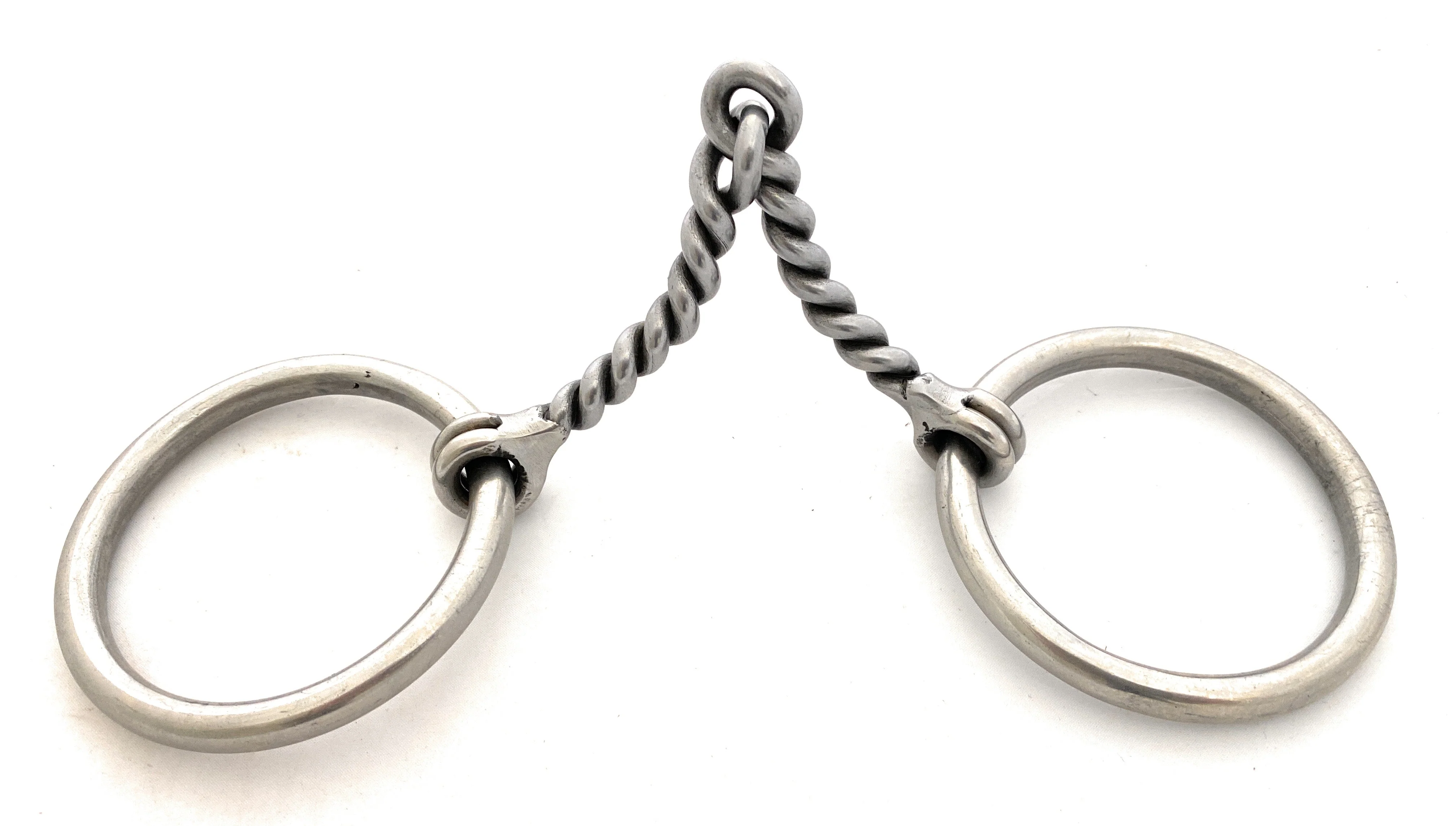 AJ Tack Sweet Iron Loose Ring Twisted Snaffle Bit - Image 3