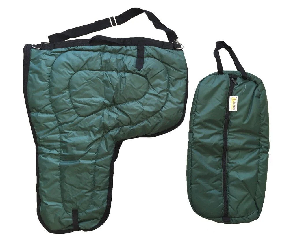 AJ Tack Western Padded Saddle and Bridle Carrier Set - Image 10