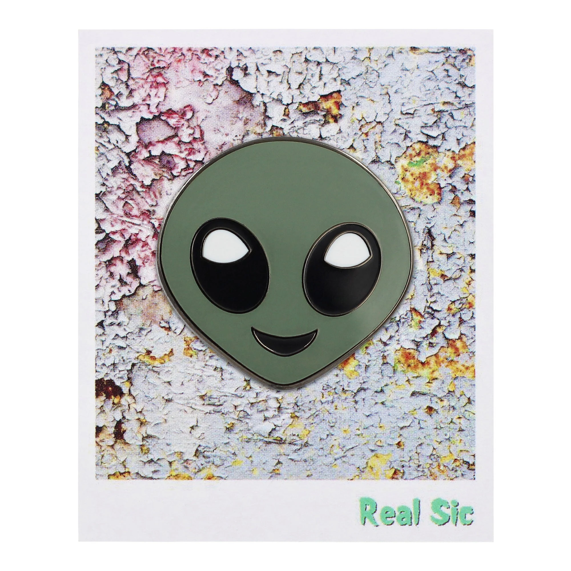 Alien Emoji Pin – Outer Space Extra Terrestrial Enamel Pin - Image 3