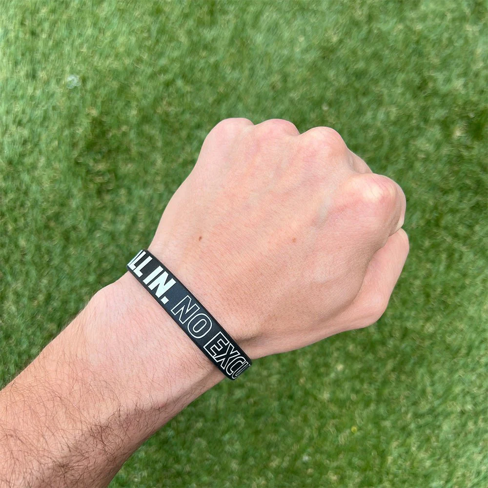 ALL IN. NO EXCUSES. Wristband - Image 2