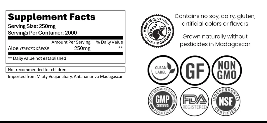 Aloe Macroclada Stem Cell Activation Capsules and Powder - Image 3