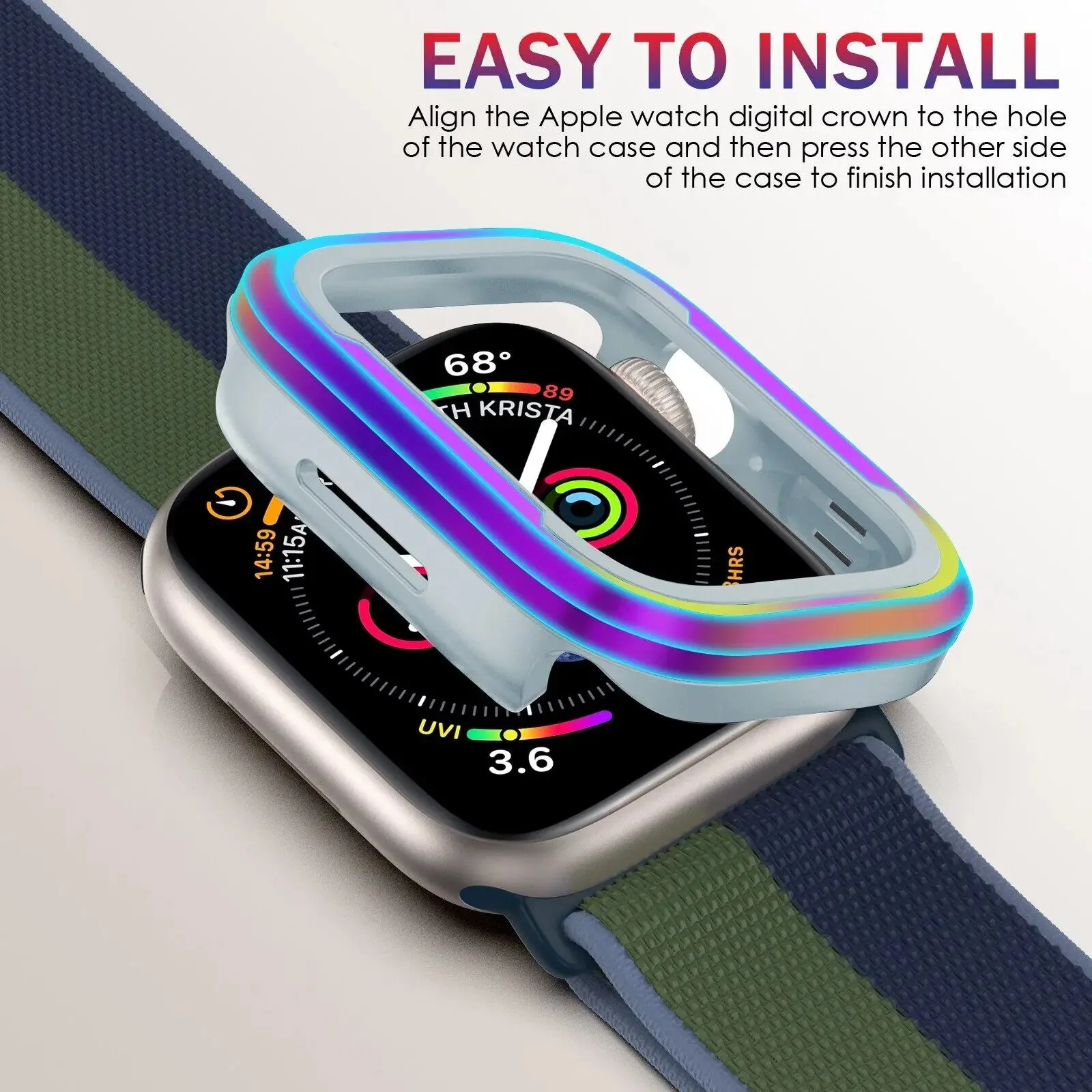 Aluminum Alloy Case for Apple Watch ultra 2 Series 9 8 7 6 5 4 3 2 1 SE - Image 5