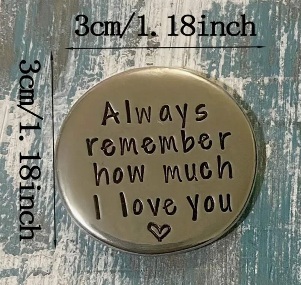 💖 “Always Remember How Much I Love You” Pocket Token – Romantic Keepsake Gift - Image 2