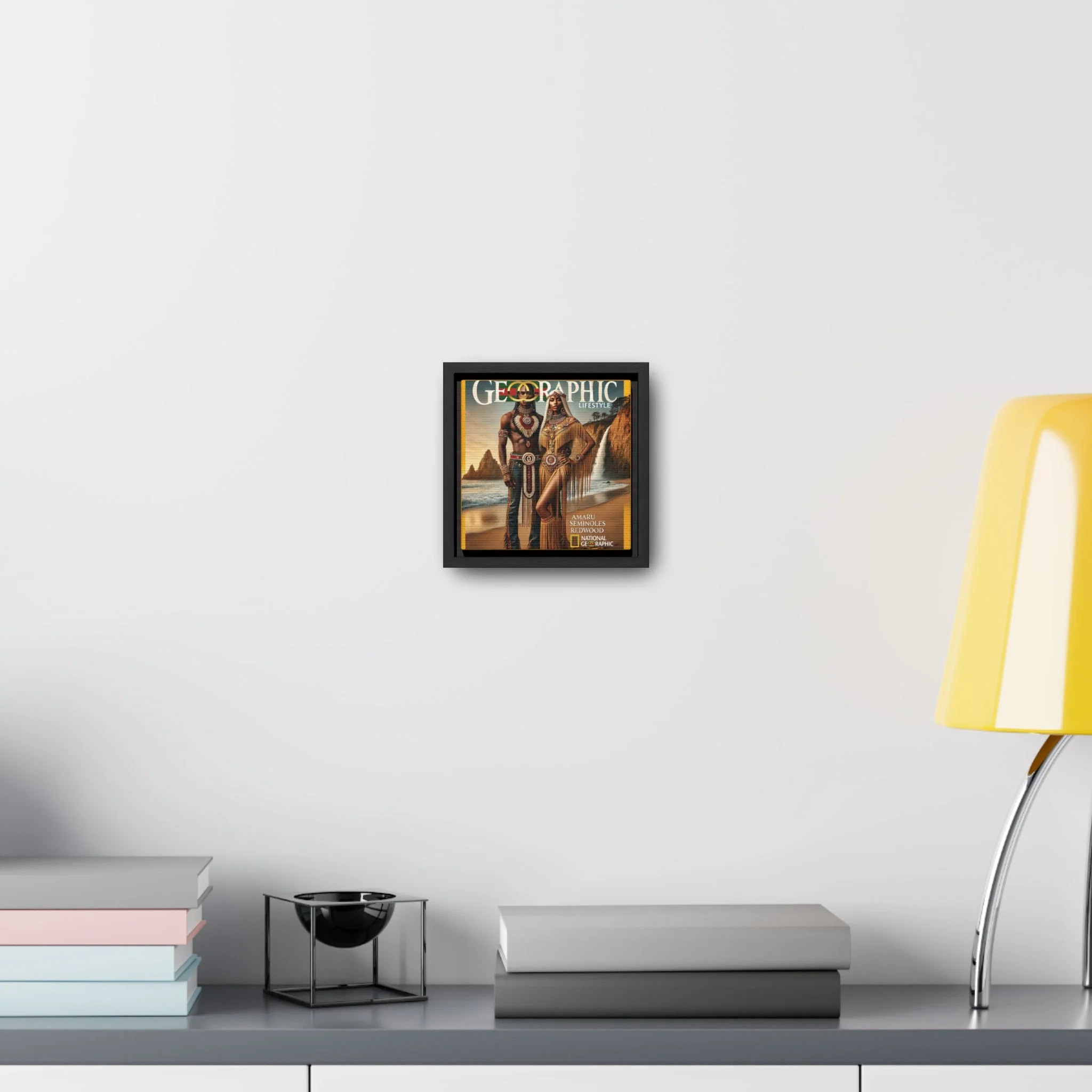 Amaru Khan Aborigine Gallery Canvas Wraps, Square Frame - Image 10