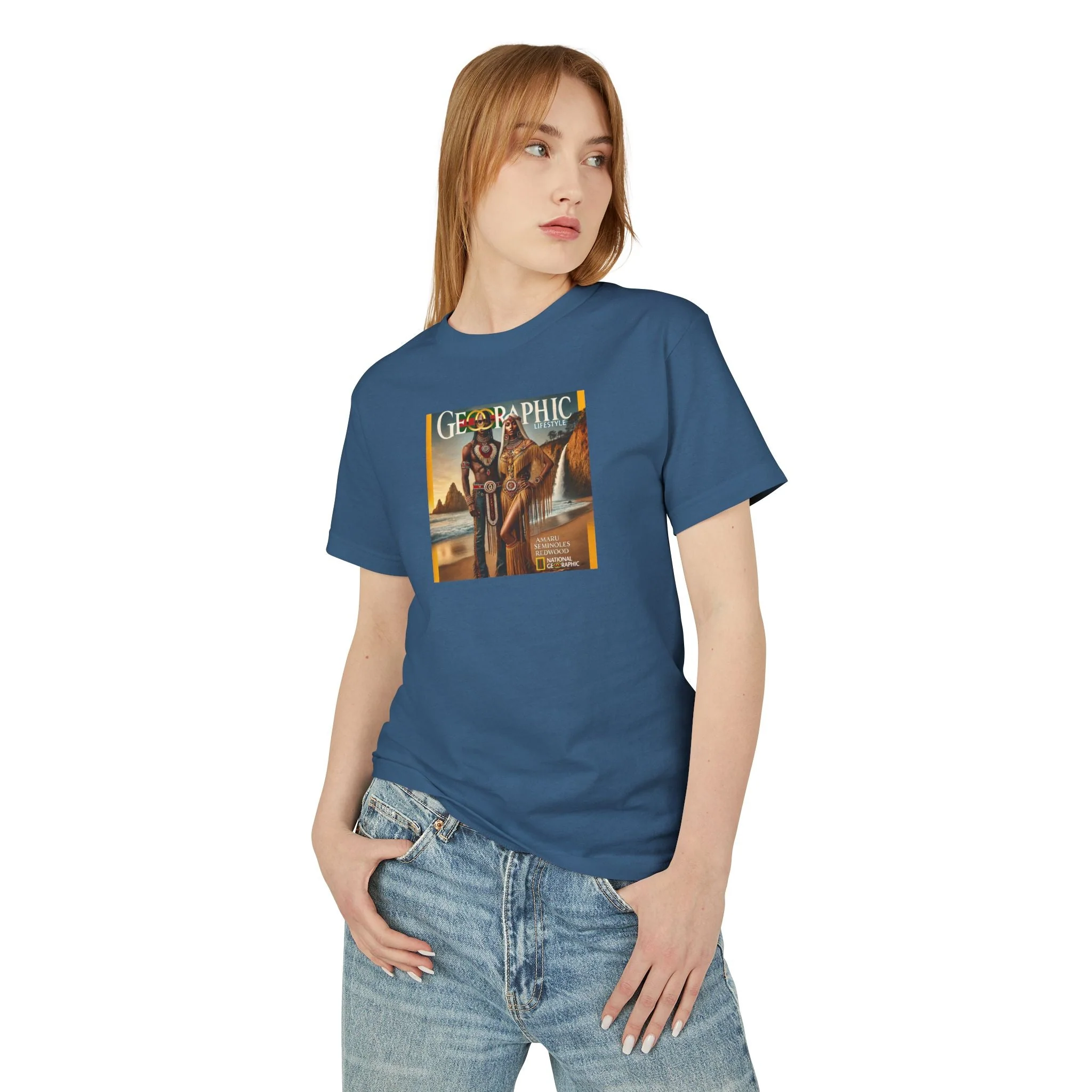 Amaru Khan Aborigine Unisex Garment-Dyed Heavyweight Cotton Tee - Image 20