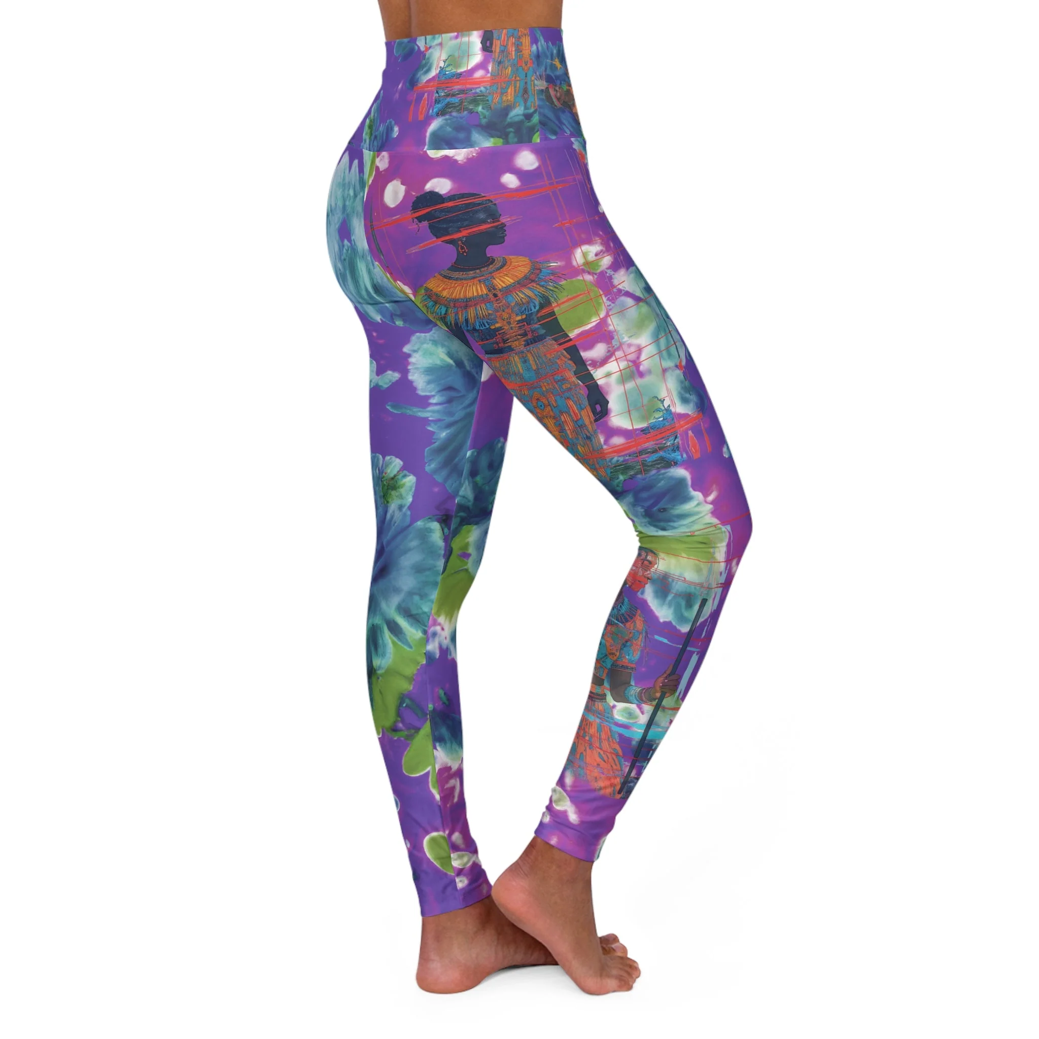 Amaru Khan Floral High Waisted Leggings - Image 6
