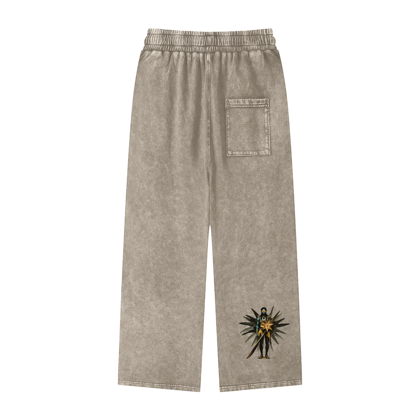 Amaru Khan Stars Acid Wash Straight Leg Pants - Image 5