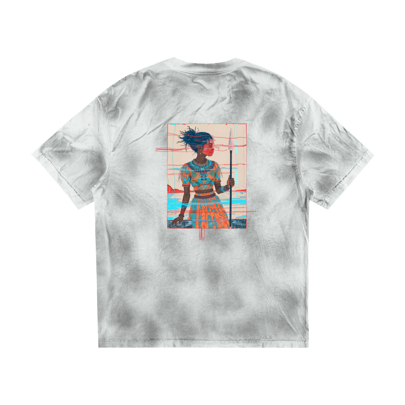 Amaru Khan Stars Dirty Washed T-shirt - Image 3