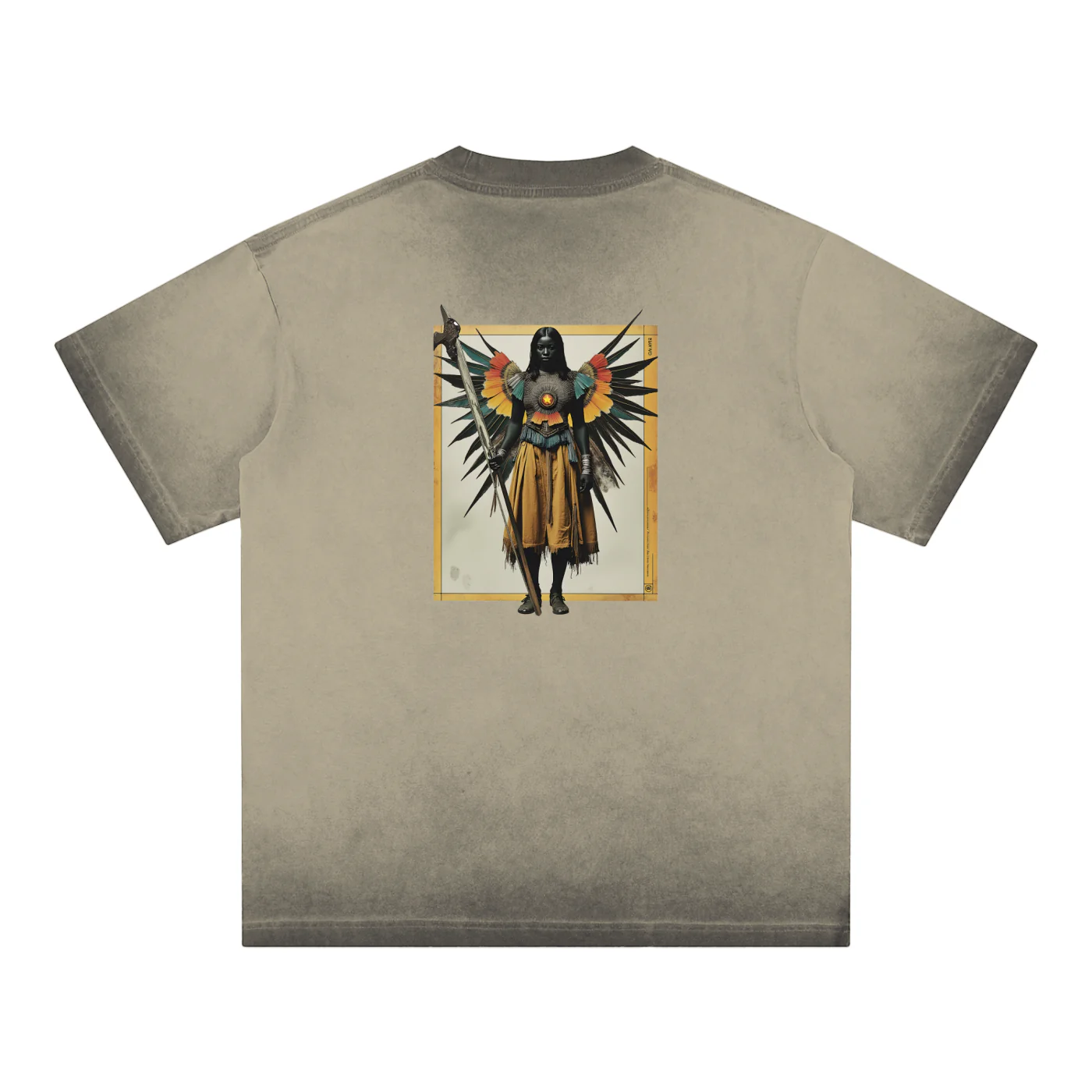 Amaru Khan Stars Reverse Dyed T-shirt - Image 7