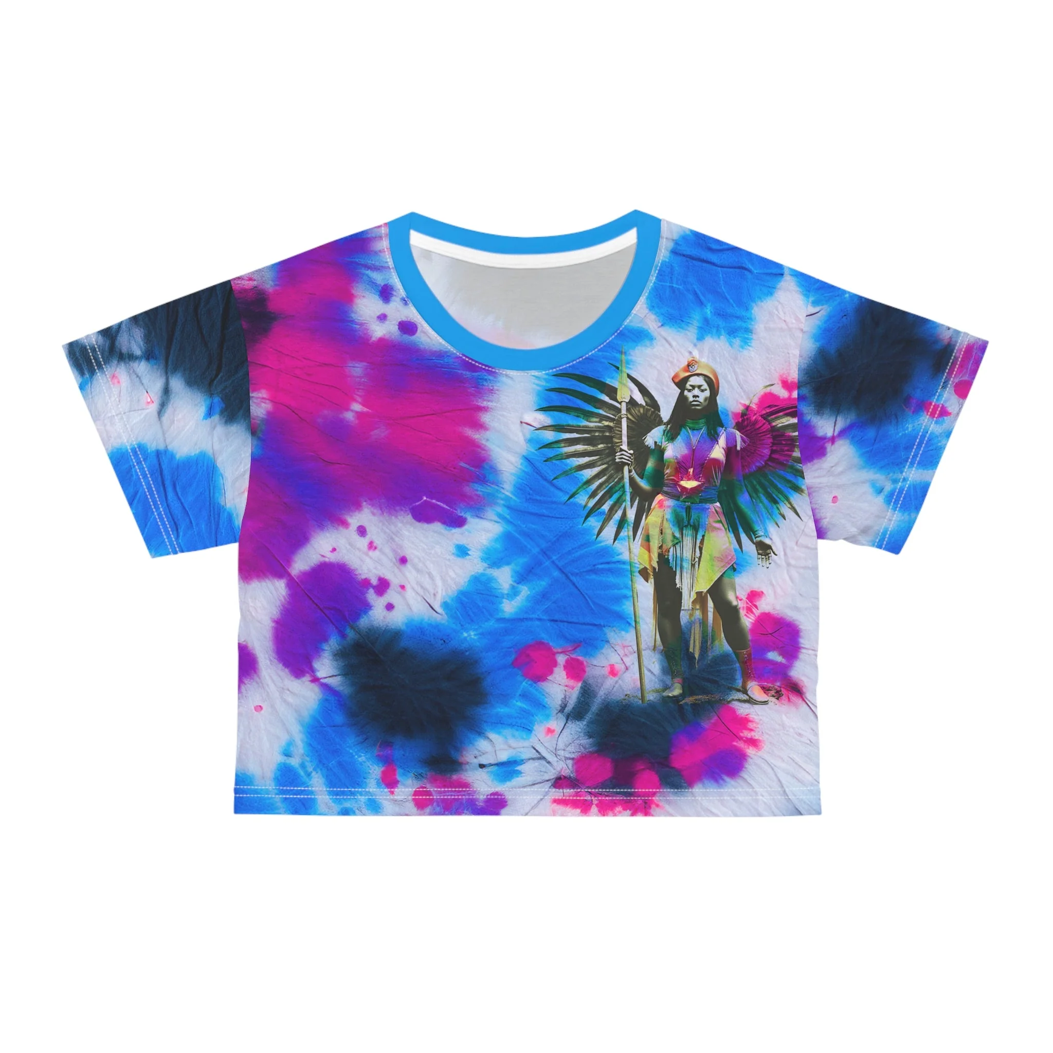 Amaru Khan Tye-Dye Crop Tee - Image 4