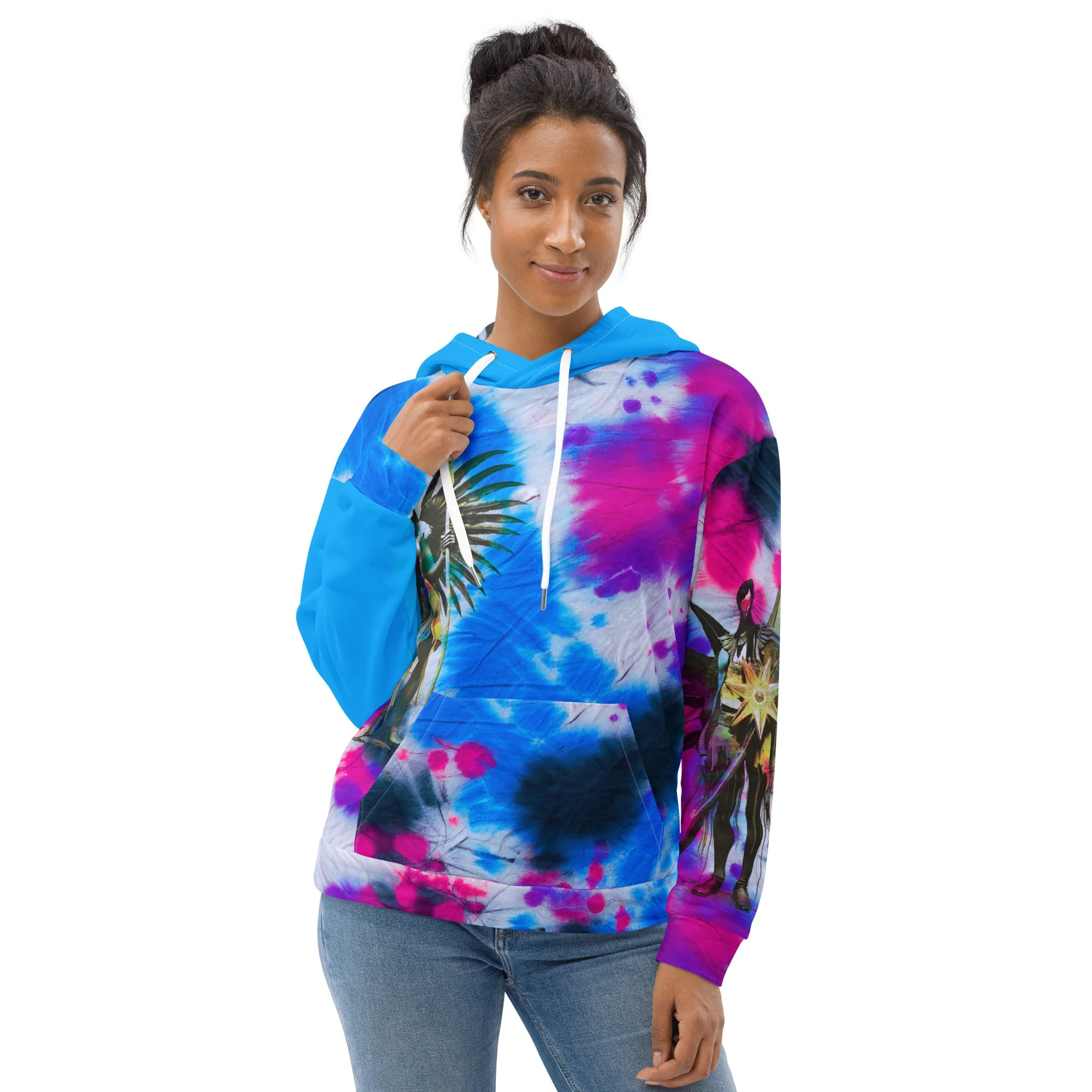 Amaru Khan Tye-Dye Unisex Hoodie - Image 8