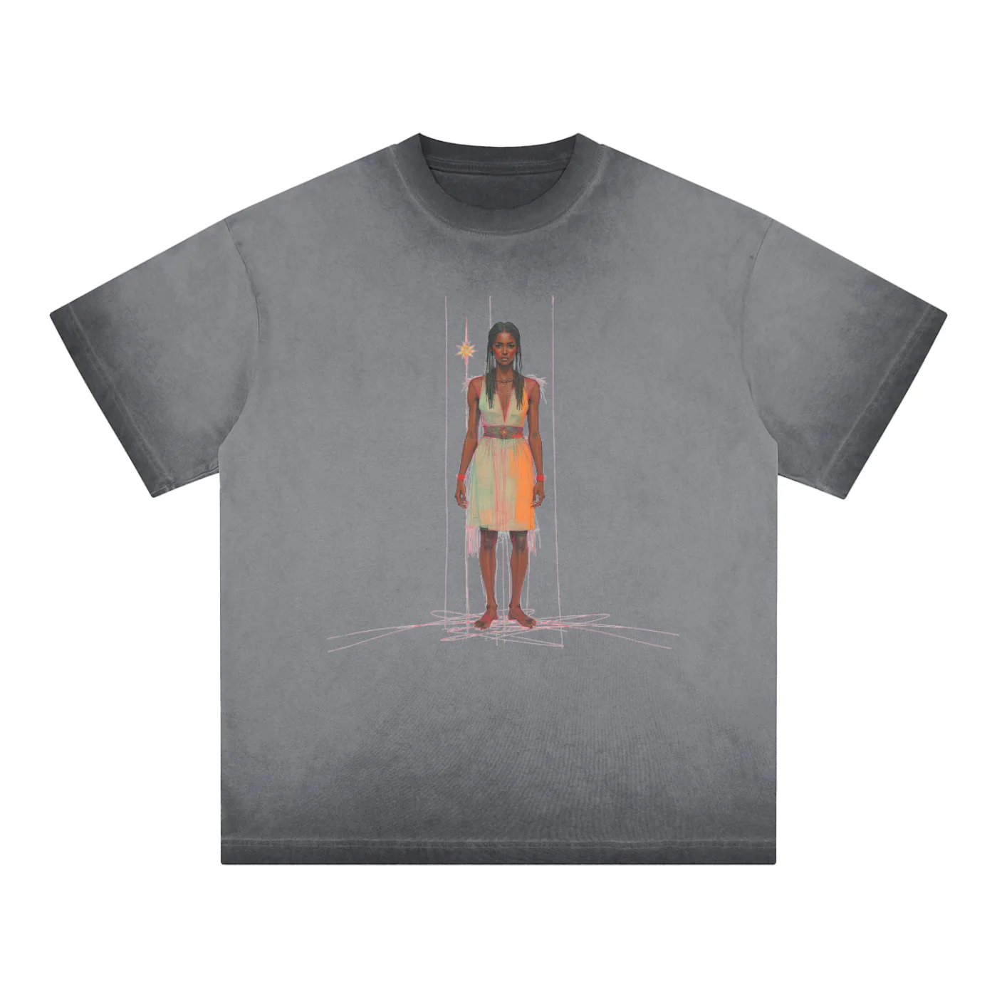 Amaru Khans Reverse Dyed T-shirt - Image 7