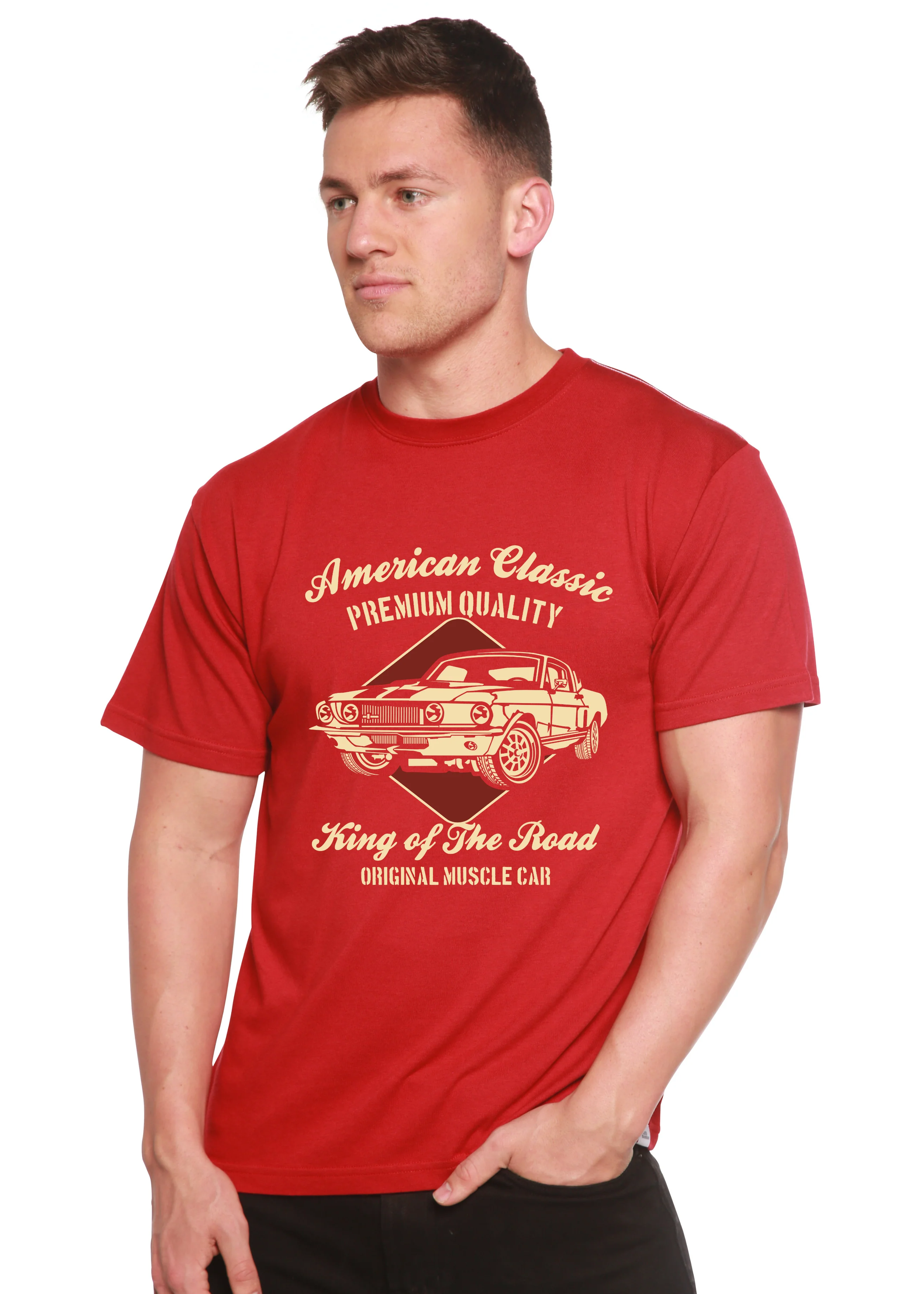 American Classic Men's Bamboo Viscose/Organic Cotton Short Sleeve Graphic T-Shirt - Image 5