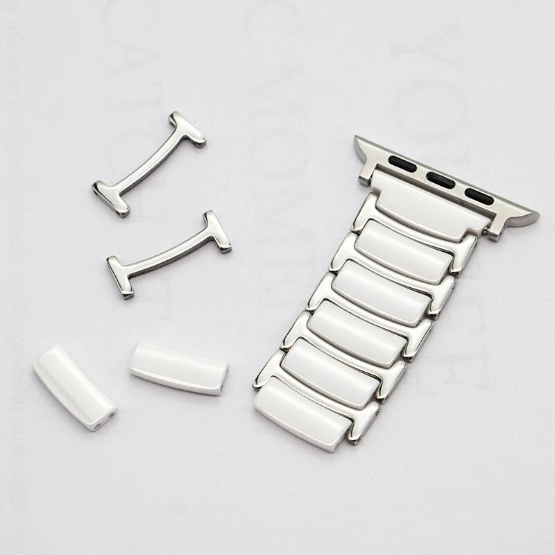 Apple Watch Ceramics+Steel Bracelet/Band Series 11/10/9/8/7/6/5/4/ SE / Ultra 1/2/3 - Image 9