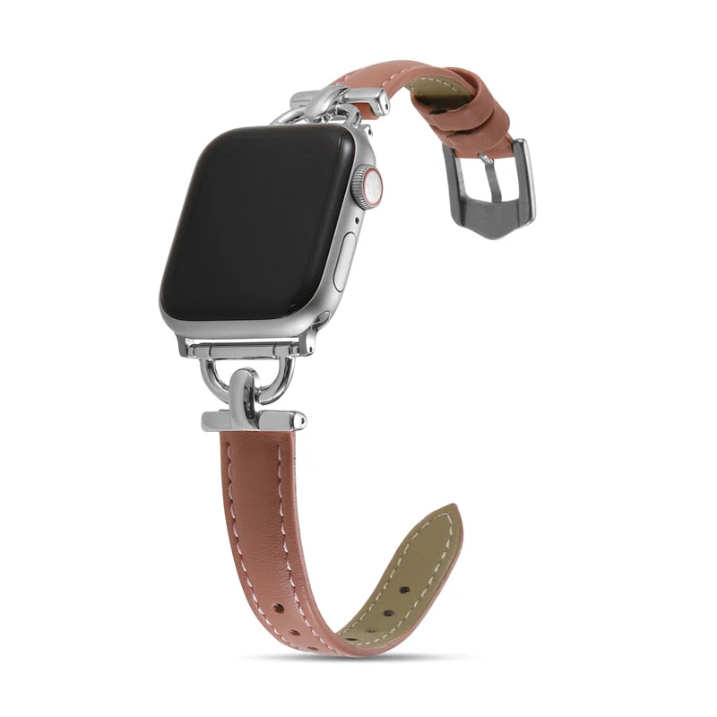 Apple Watch Leather Slim Strap Series 11/10/9/8/7/6/5/4/ SE / Ultra 1/2/3 - Image 5