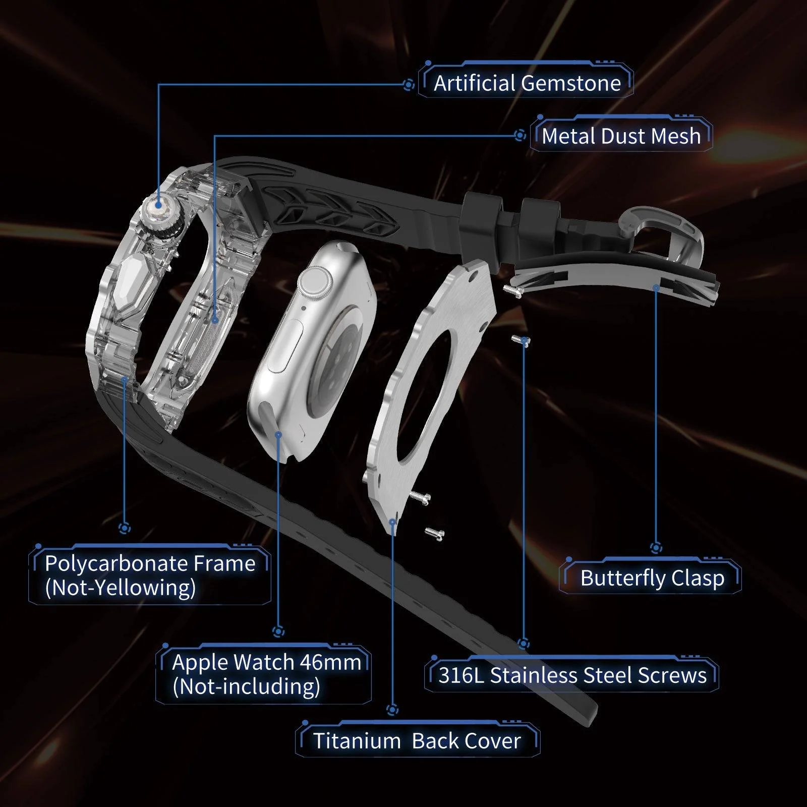 Apple Watch Modification Kit Series 10/11 46MM - Image 3