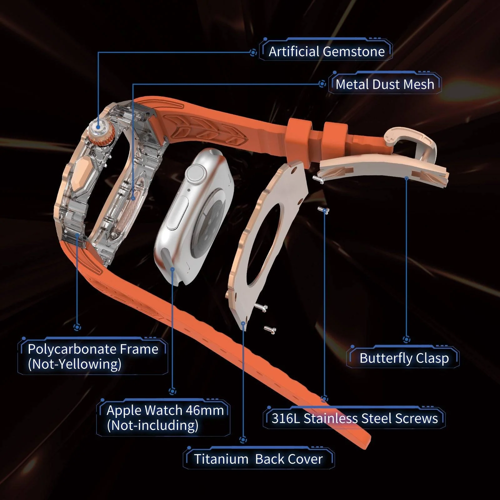 Apple Watch Modification Kit Series 10/11 46MM - Image 9