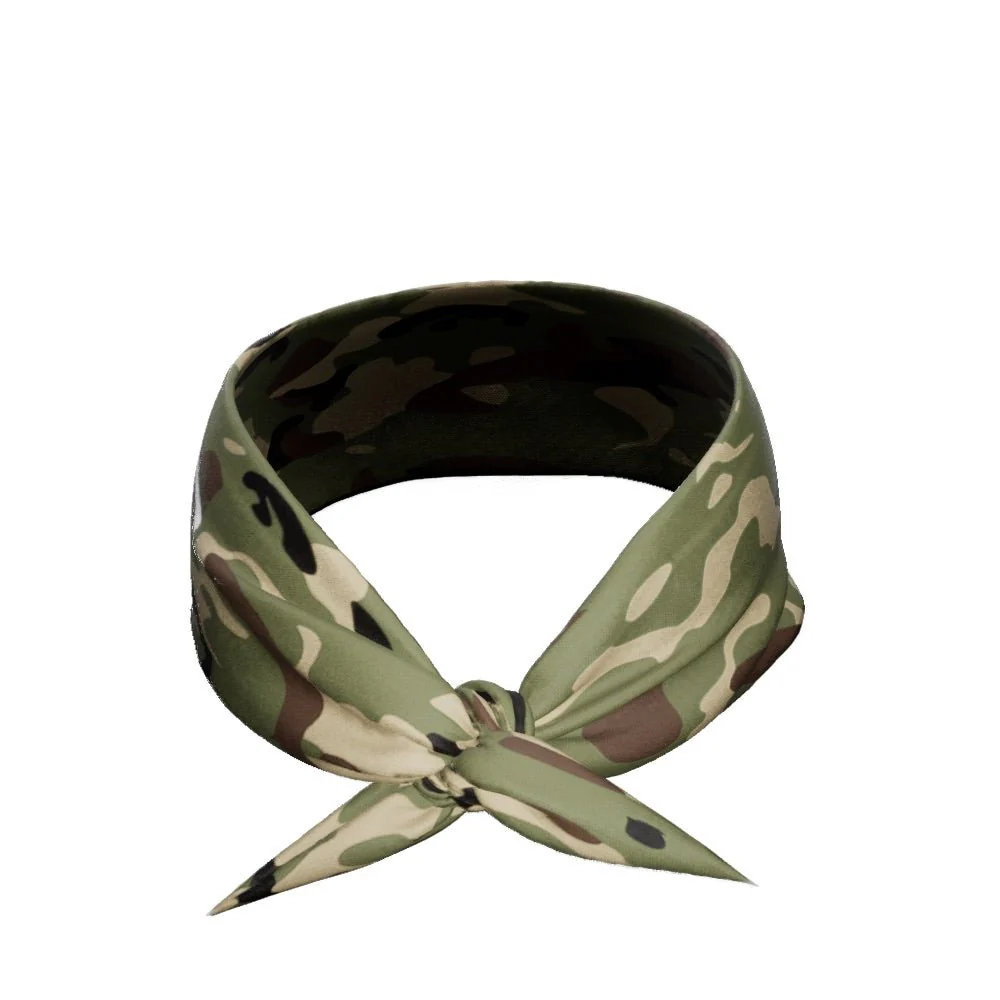 Army Camo Tie Headband - Image 3