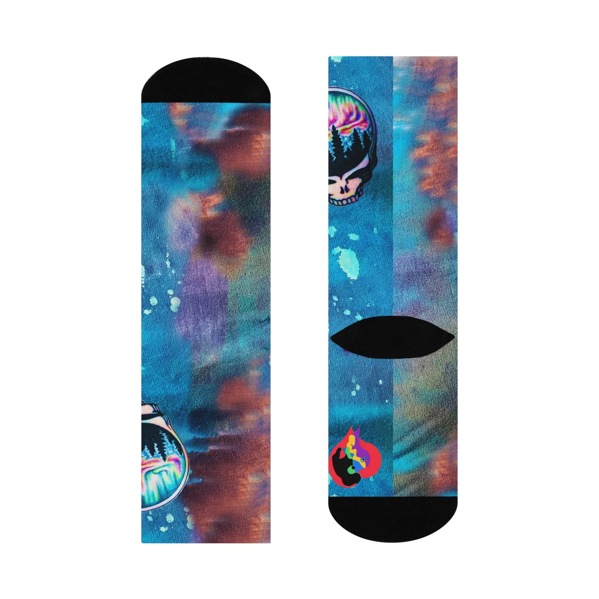 Aroura Borealis Skull Premium Socks - Image 5