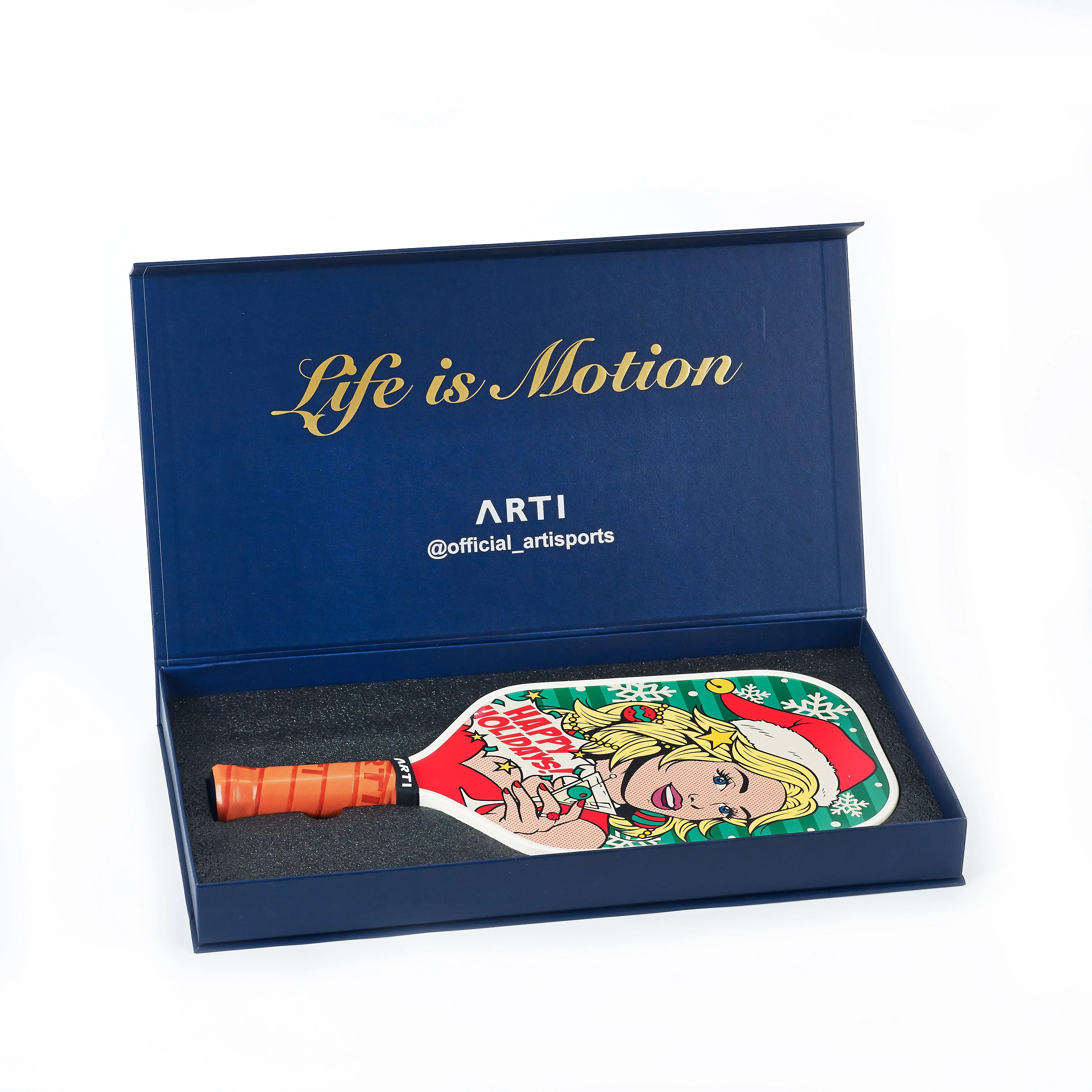 ARTI 16mm Carbon Fiber Kristen&Kristy "Happy Holidays" Paddle - Image 3