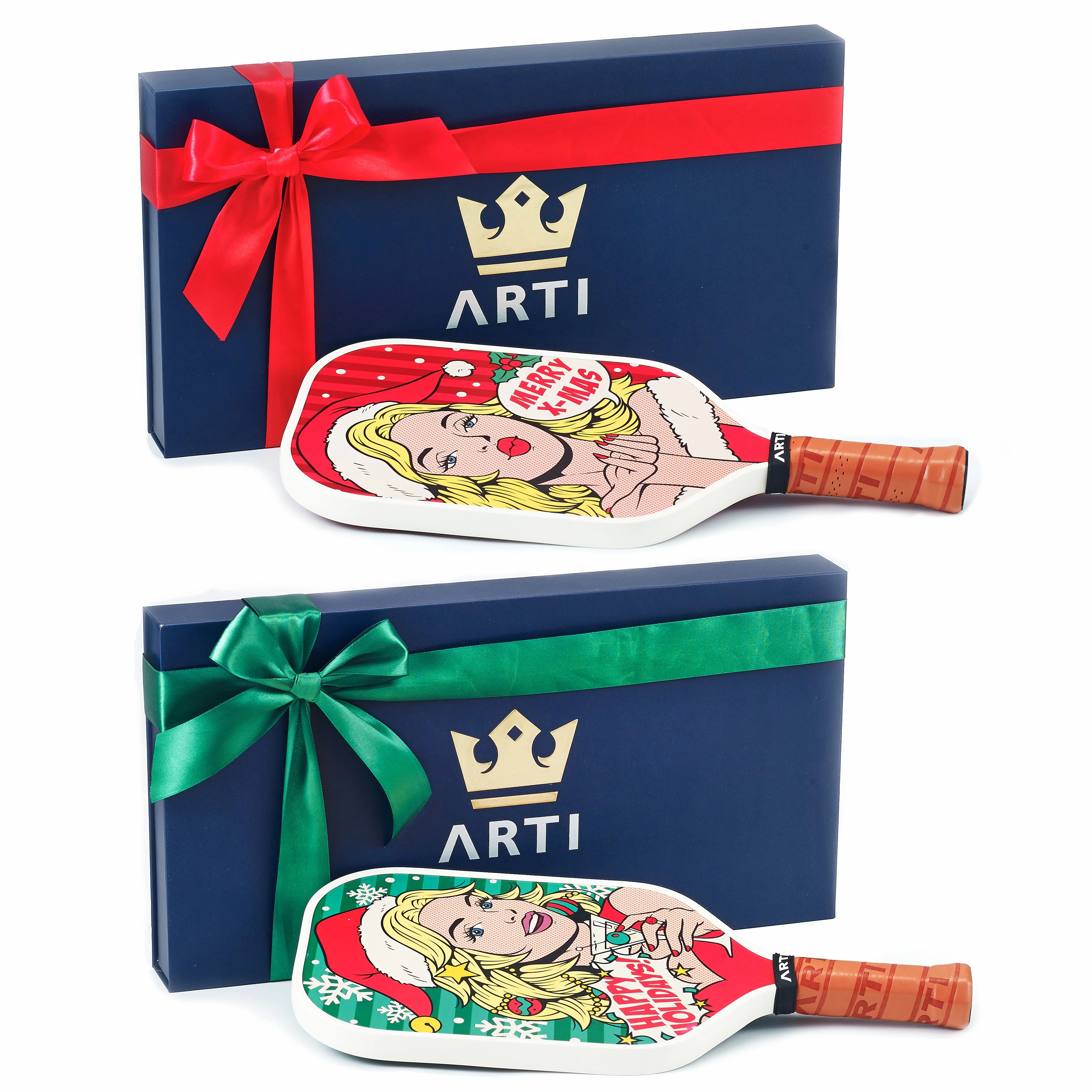 ARTI 16mm Carbon Fiber Kristen&Kristy "X-MAS" Pickleball Paddle - Image 10