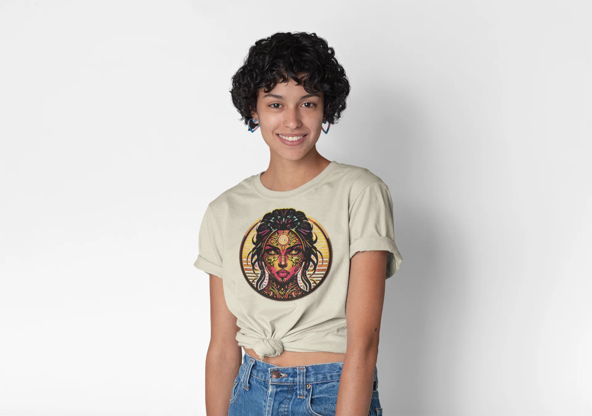 Artistic Empress Slim Fit Graphic Tee - Image 7