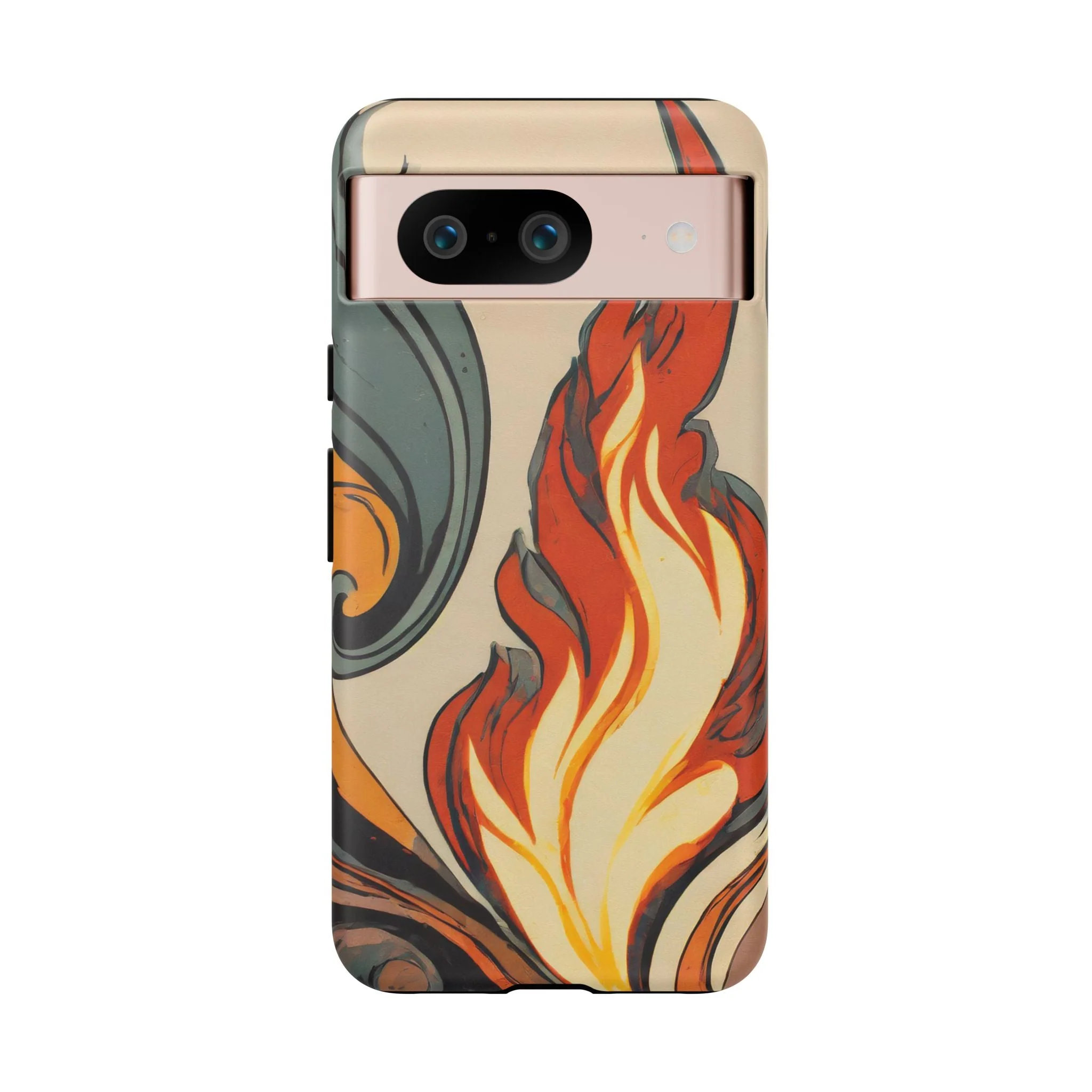 Artistic Flames Abstract Tough Phone Case - Image 38