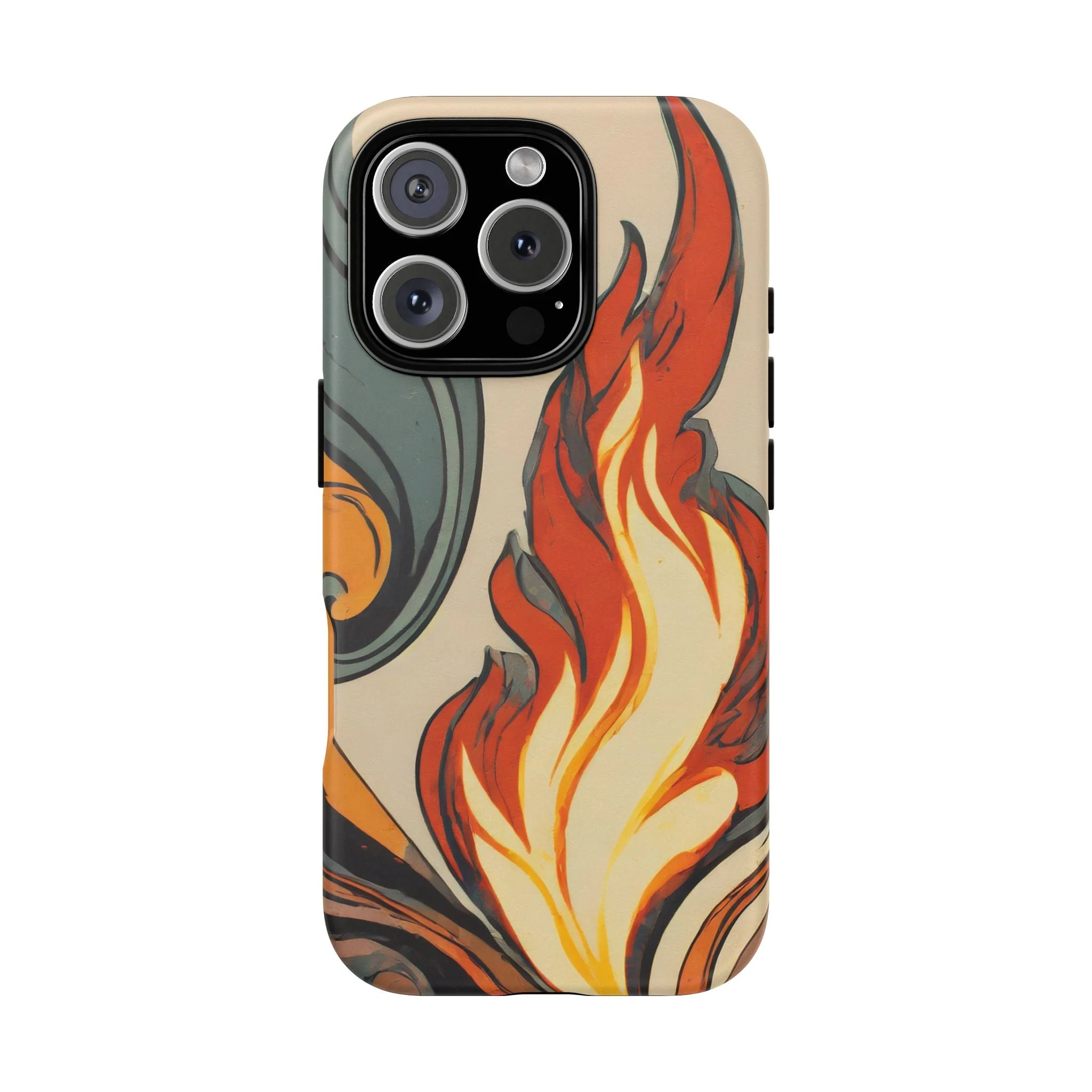 Artistic Flames Abstract Tough Phone Case - Image 40