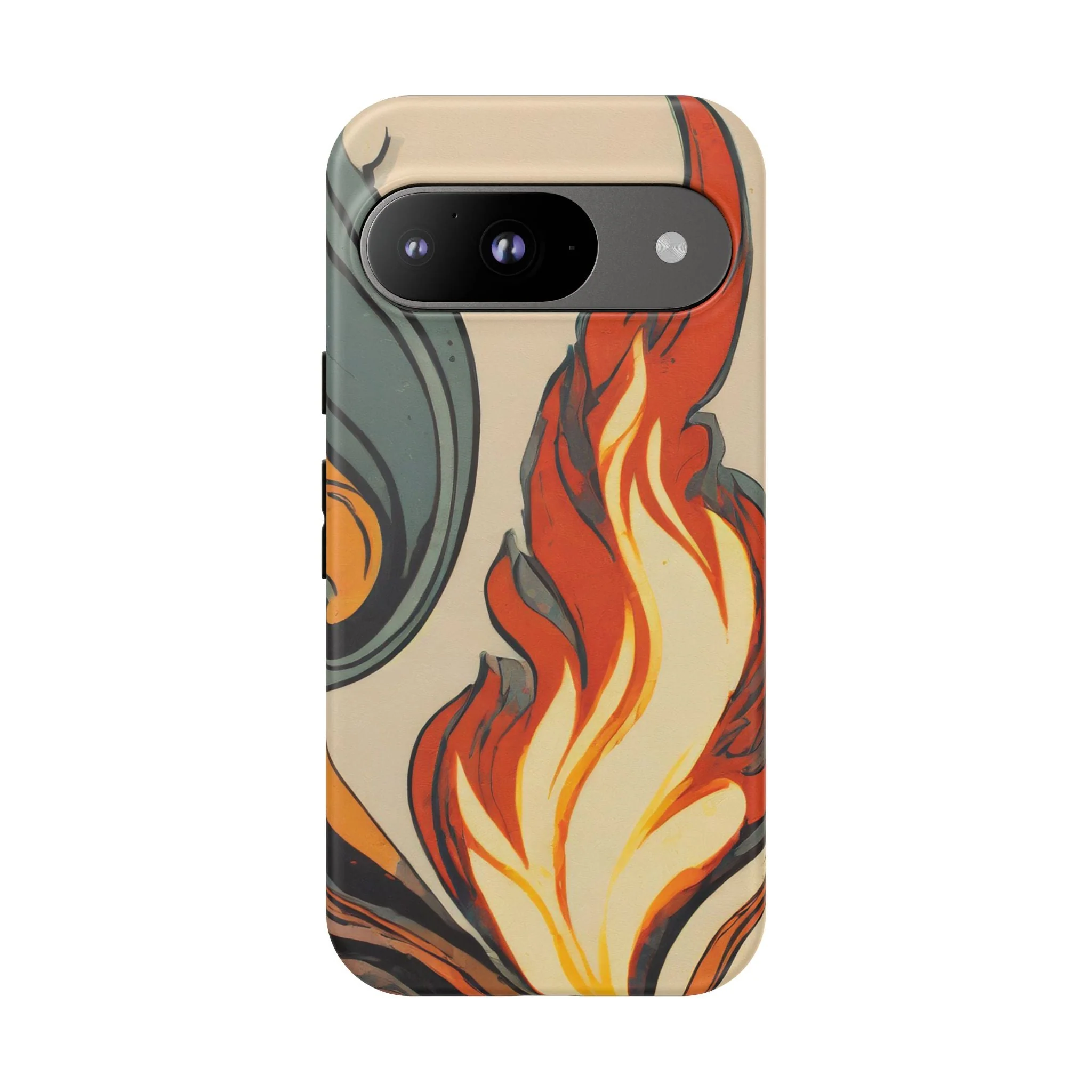 Artistic Flames Abstract Tough Phone Case - Image 42