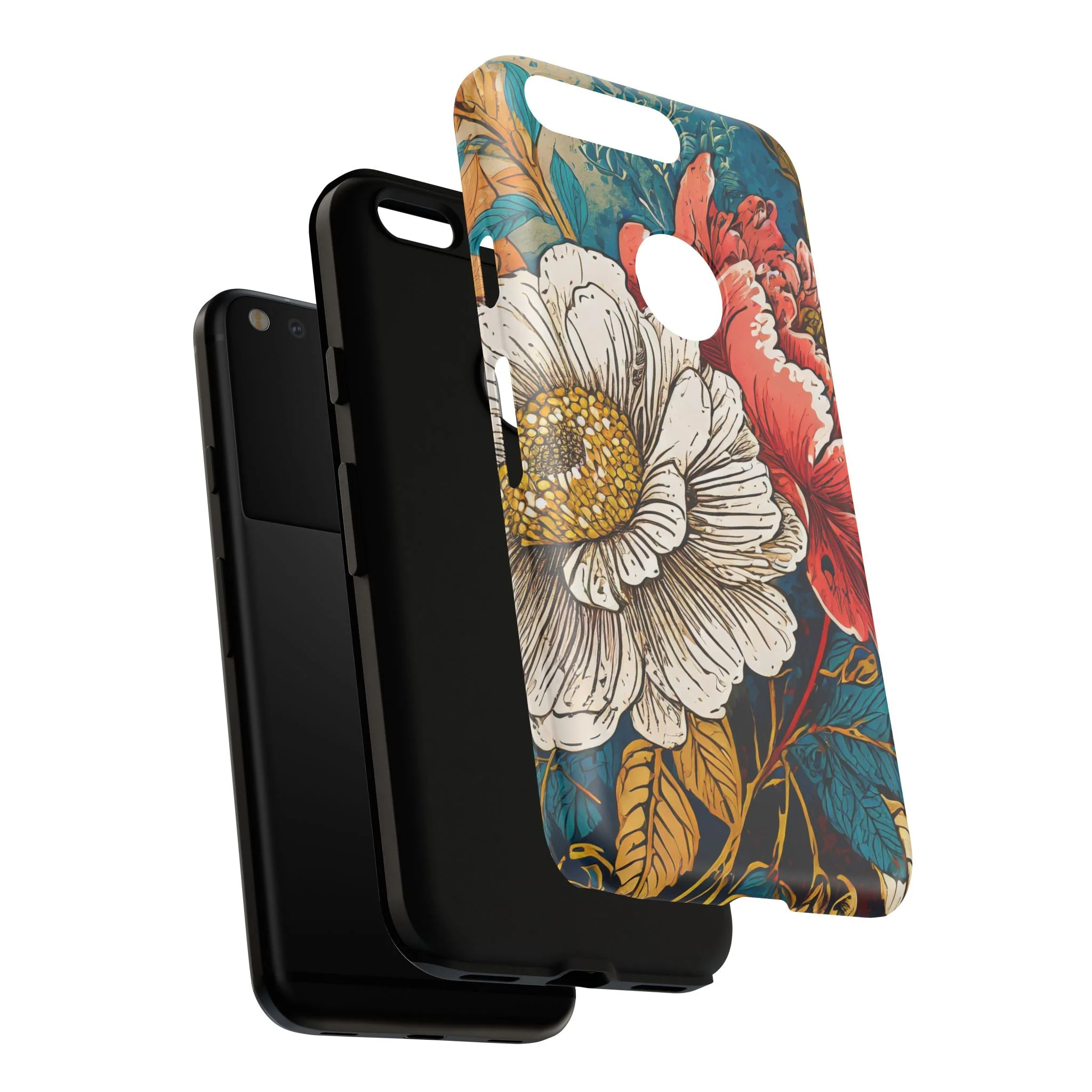 Artistic Floral Tough Phone Case - Image 122