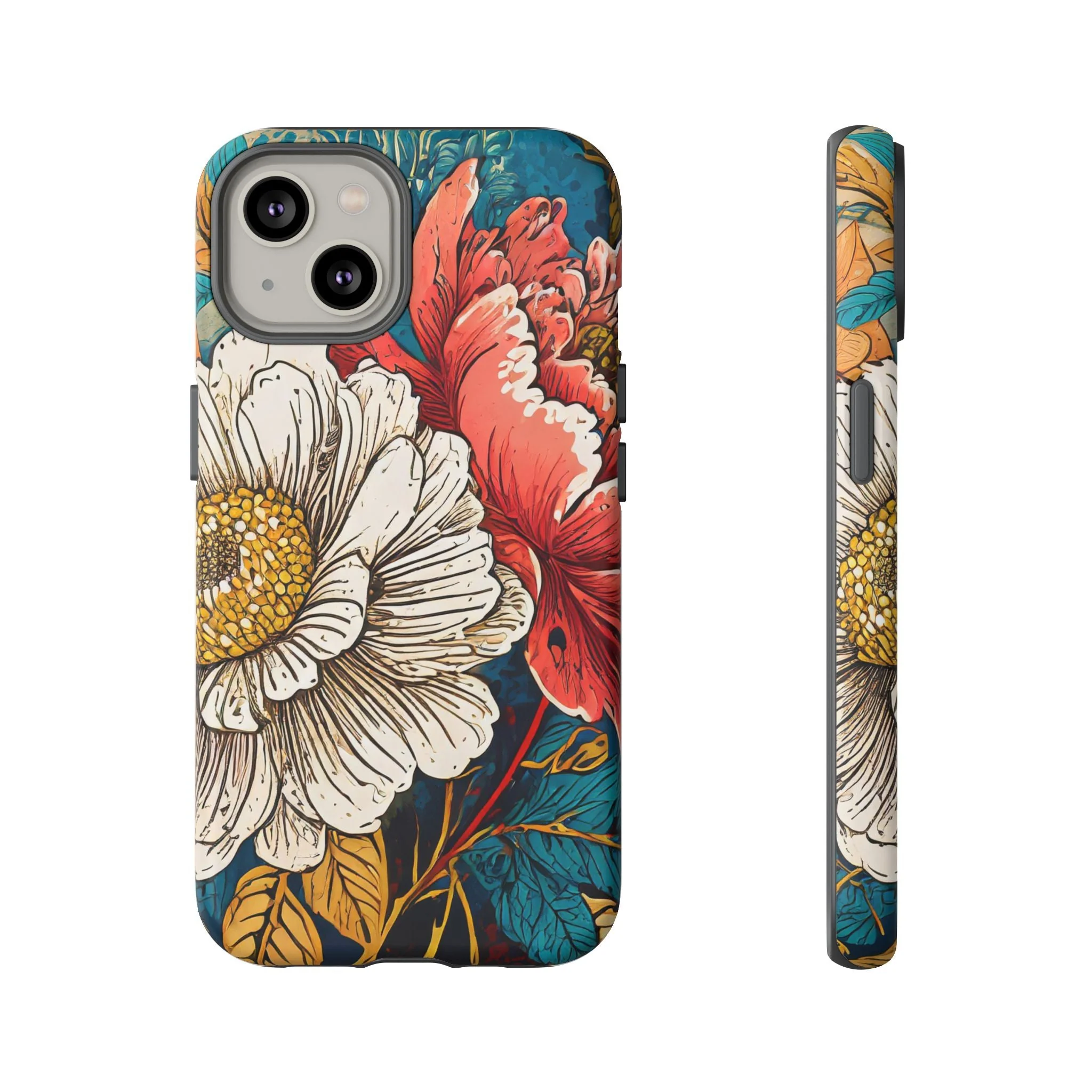 Artistic Floral Tough Phone Case - Image 28